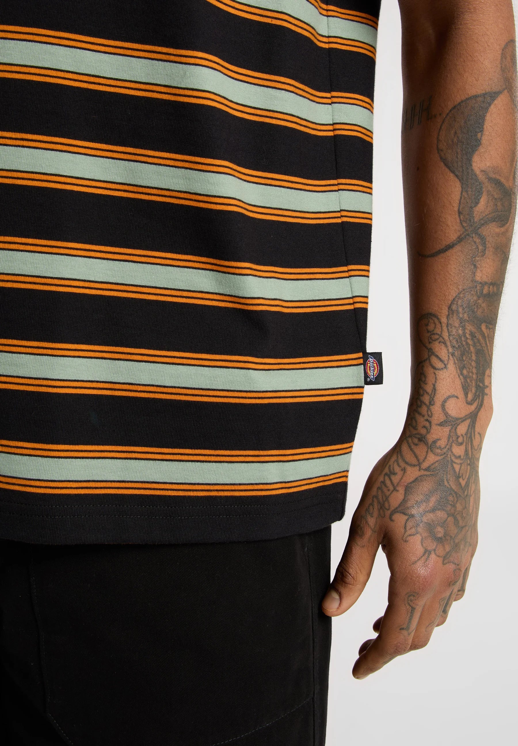 DICKIES - YORK STRIPE TEE SS BLACK