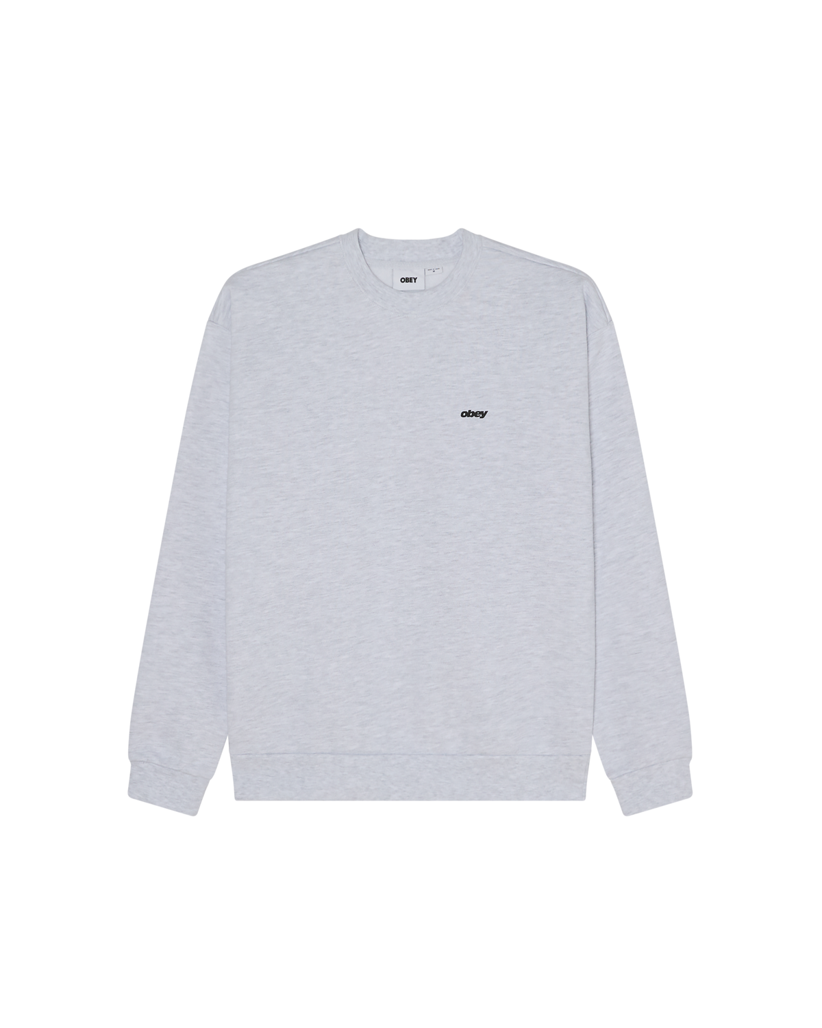 FELPA GIROCOLLO IN COTONE GRIGIO