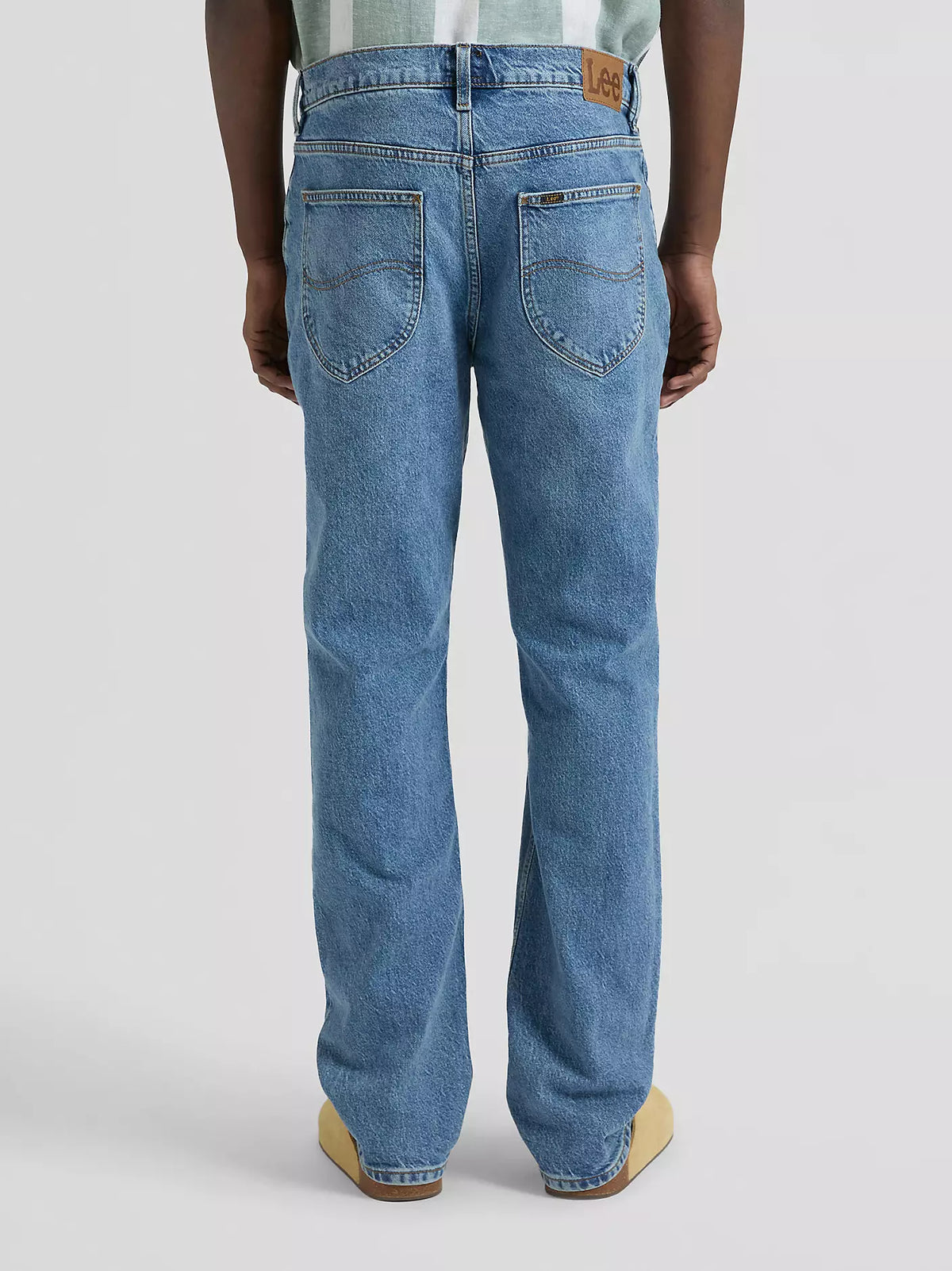 JEANS REGULAR STRAIGHT FIT IN COTONE BLU
