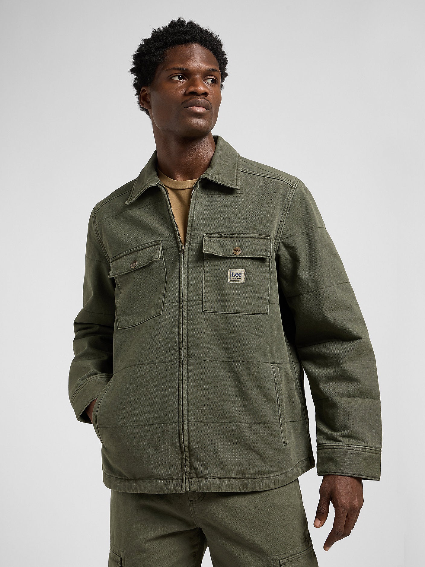 giacca QUILTED WORKWEAR foderata in pile