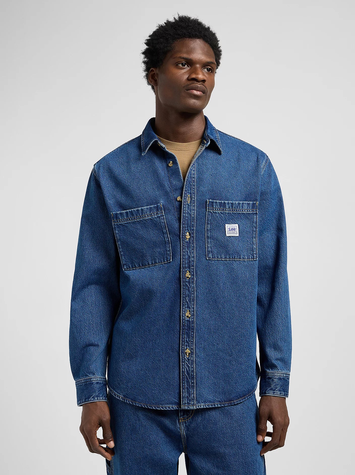 camicia workwear denim pesante