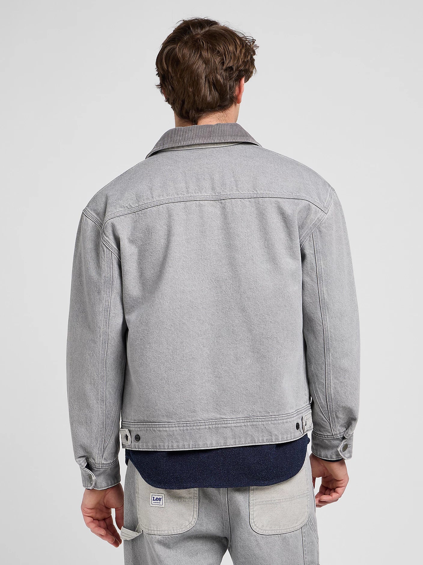 GIACCA WORKWEAR RELAXED BICOLORE IN DENIM