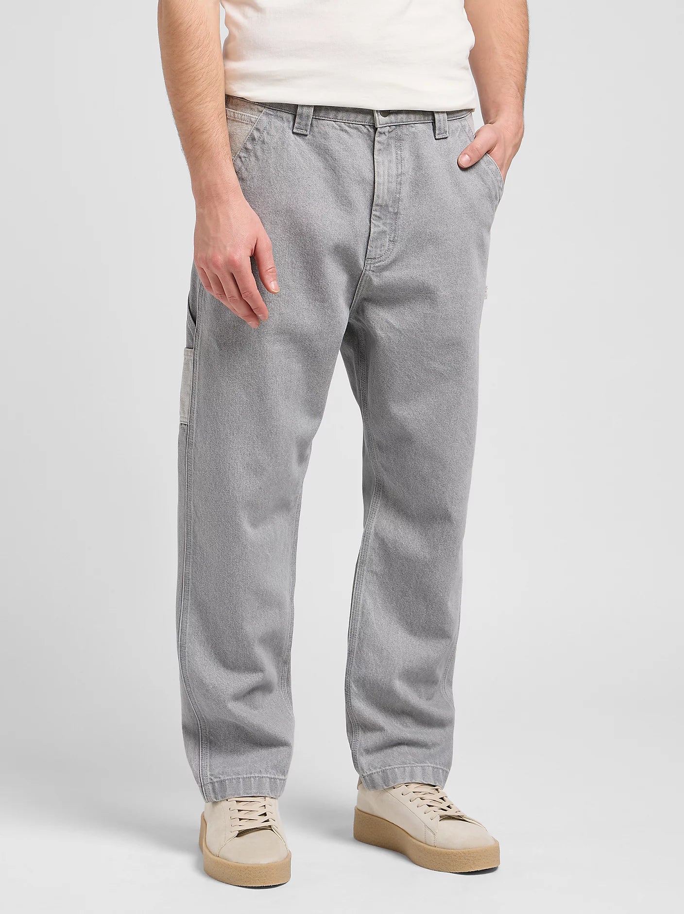 CARPENTER IN DENIM BICOLORE GRIGIO