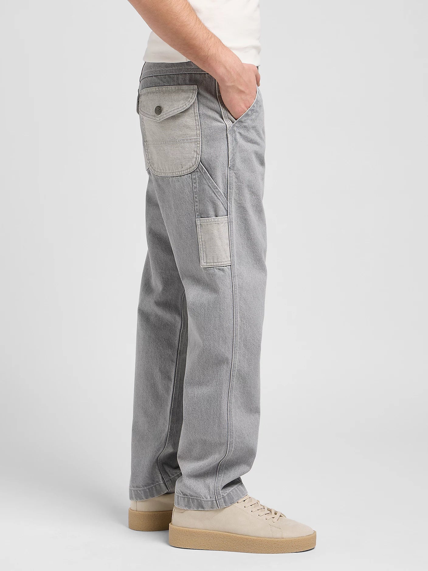 CARPENTER IN DENIM BICOLORE GRIGIO