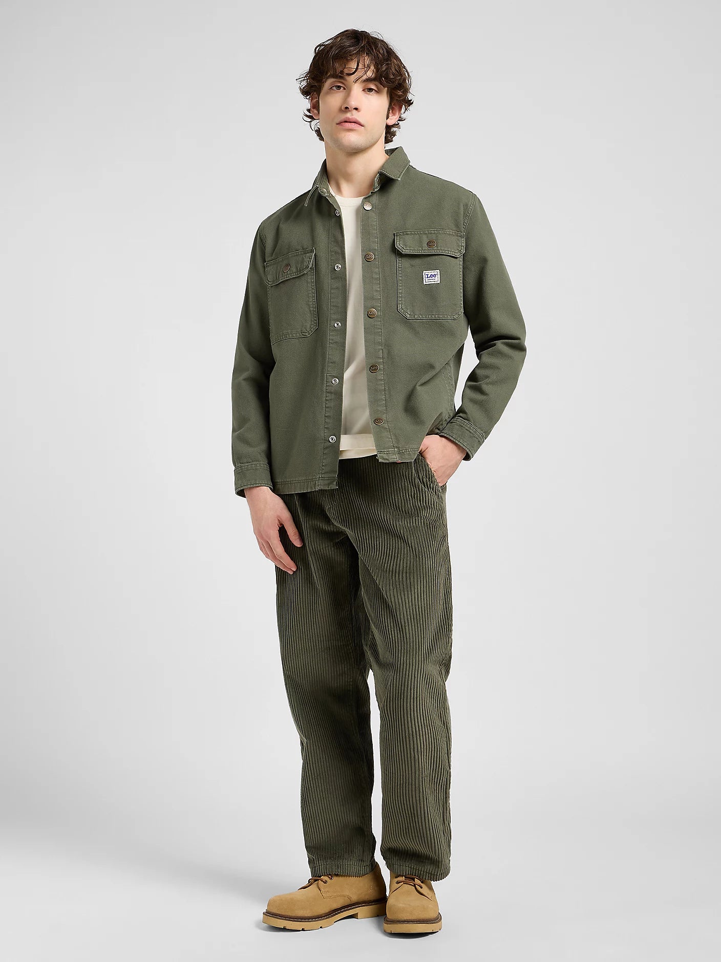 WORKWEAR CHINO LOOSE FIT VELLUTO 500 RIGHE