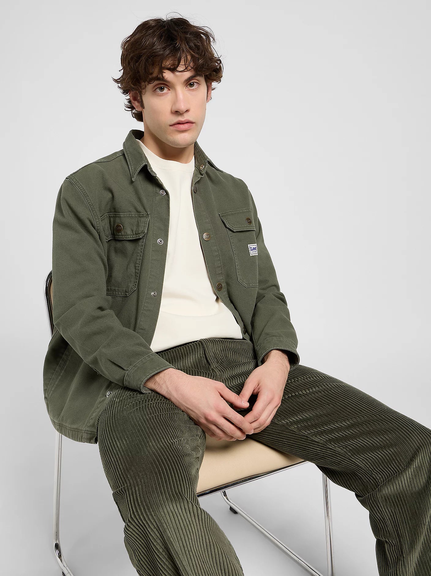 WORKWEAR CHINO LOOSE FIT VELLUTO 500 RIGHE