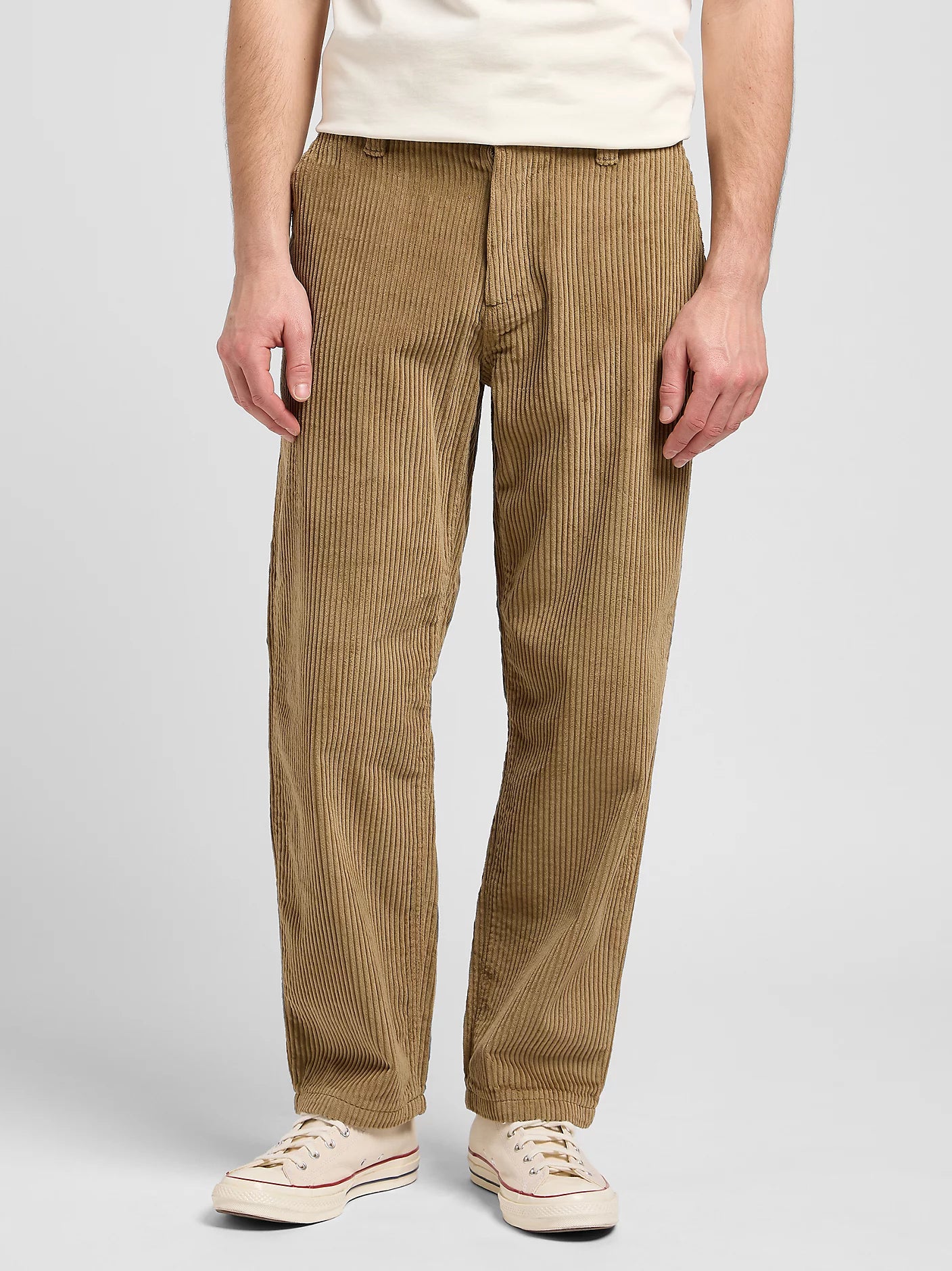 WORKWEAR CHINO LOOSE FIT VELLUTO 500 RIGHE BEIGE