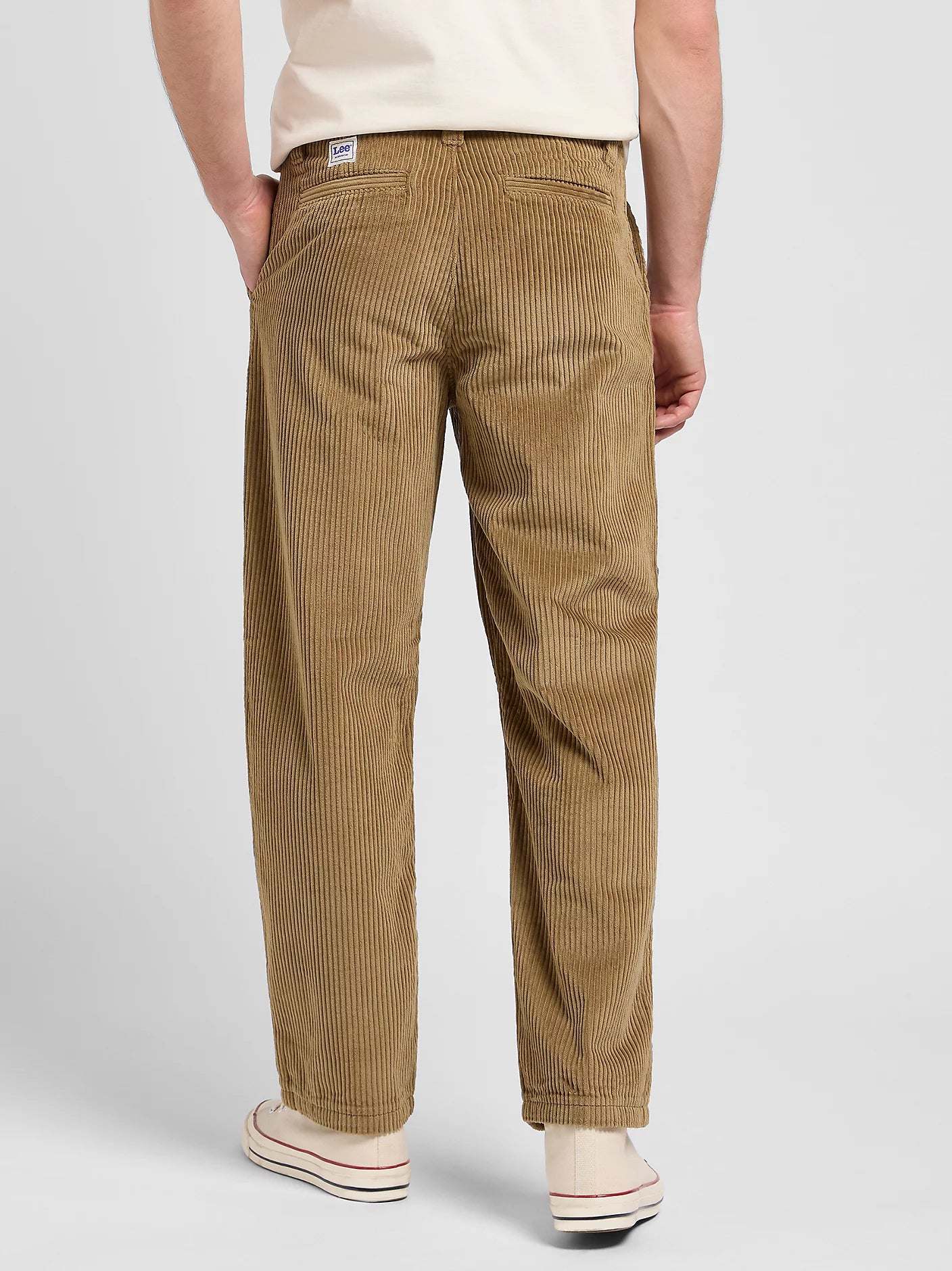 WORKWEAR CHINO LOOSE FIT VELLUTO 500 RIGHE BEIGE