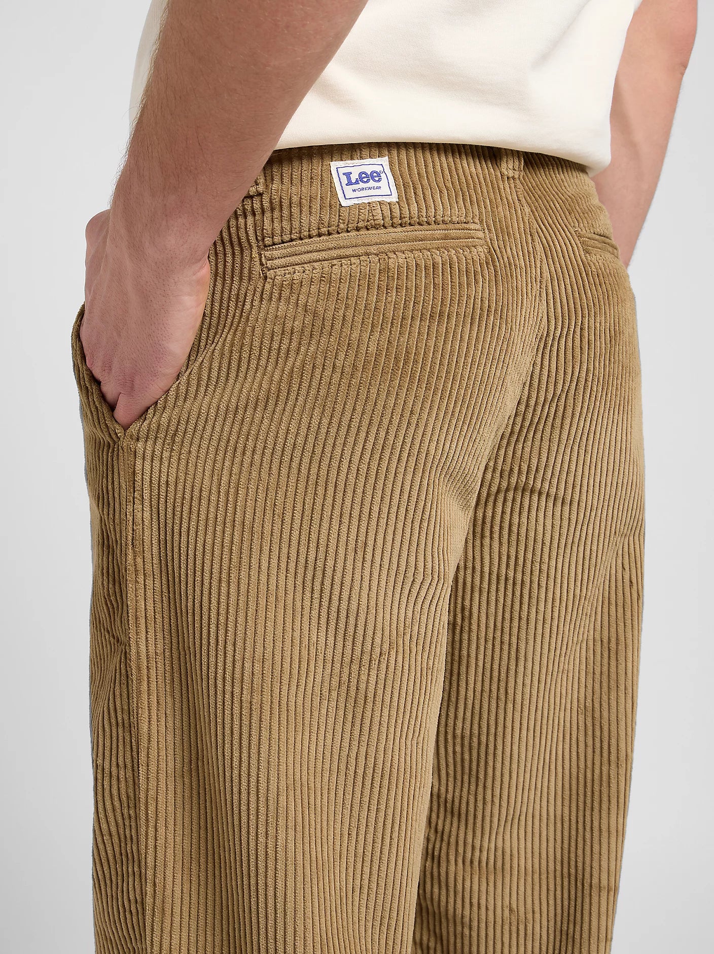 WORKWEAR CHINO LOOSE FIT VELLUTO 500 RIGHE BEIGE