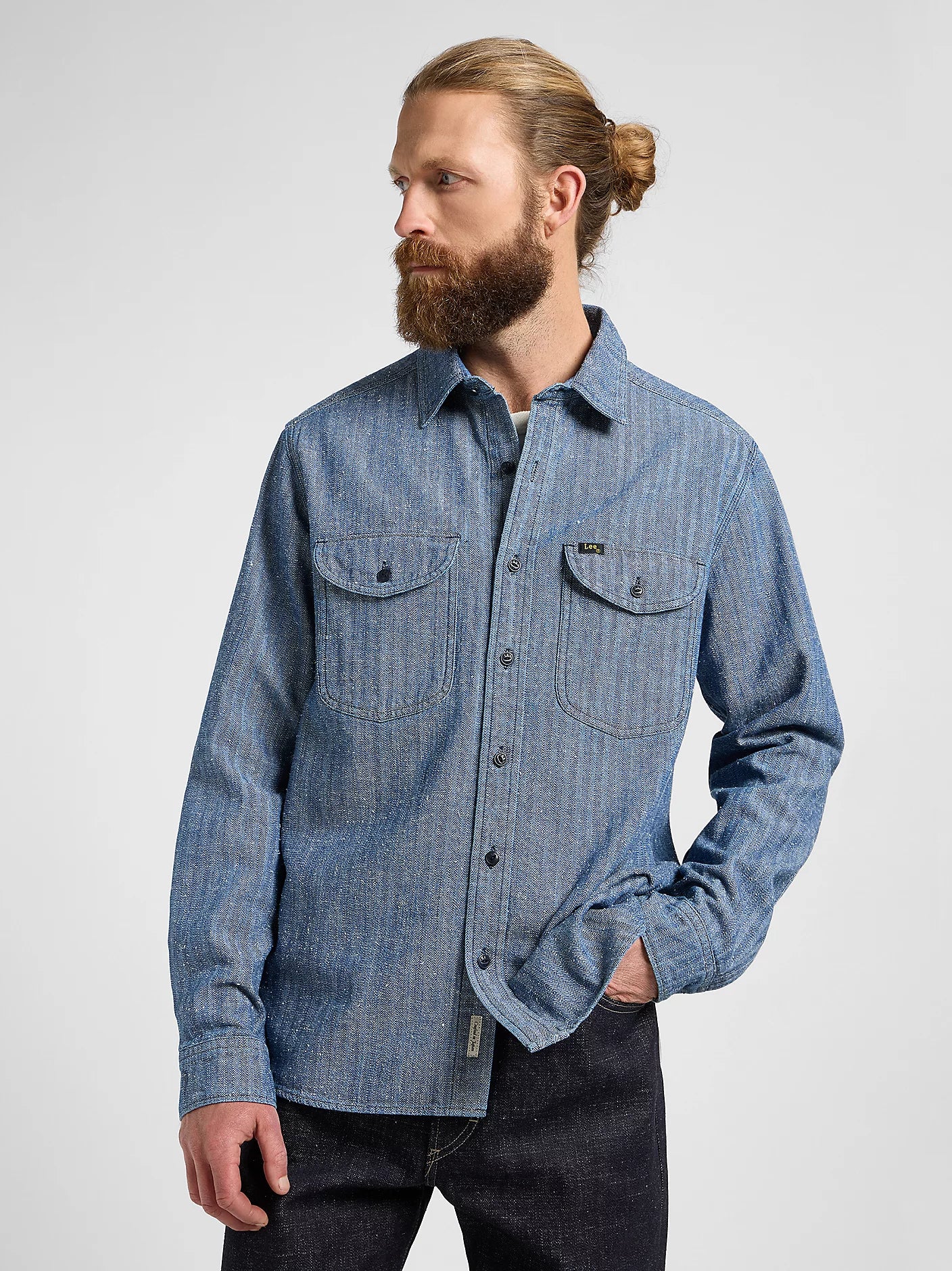 CAMICIA  HERITAGE  IN CALDO COTONE CHAMBRAY