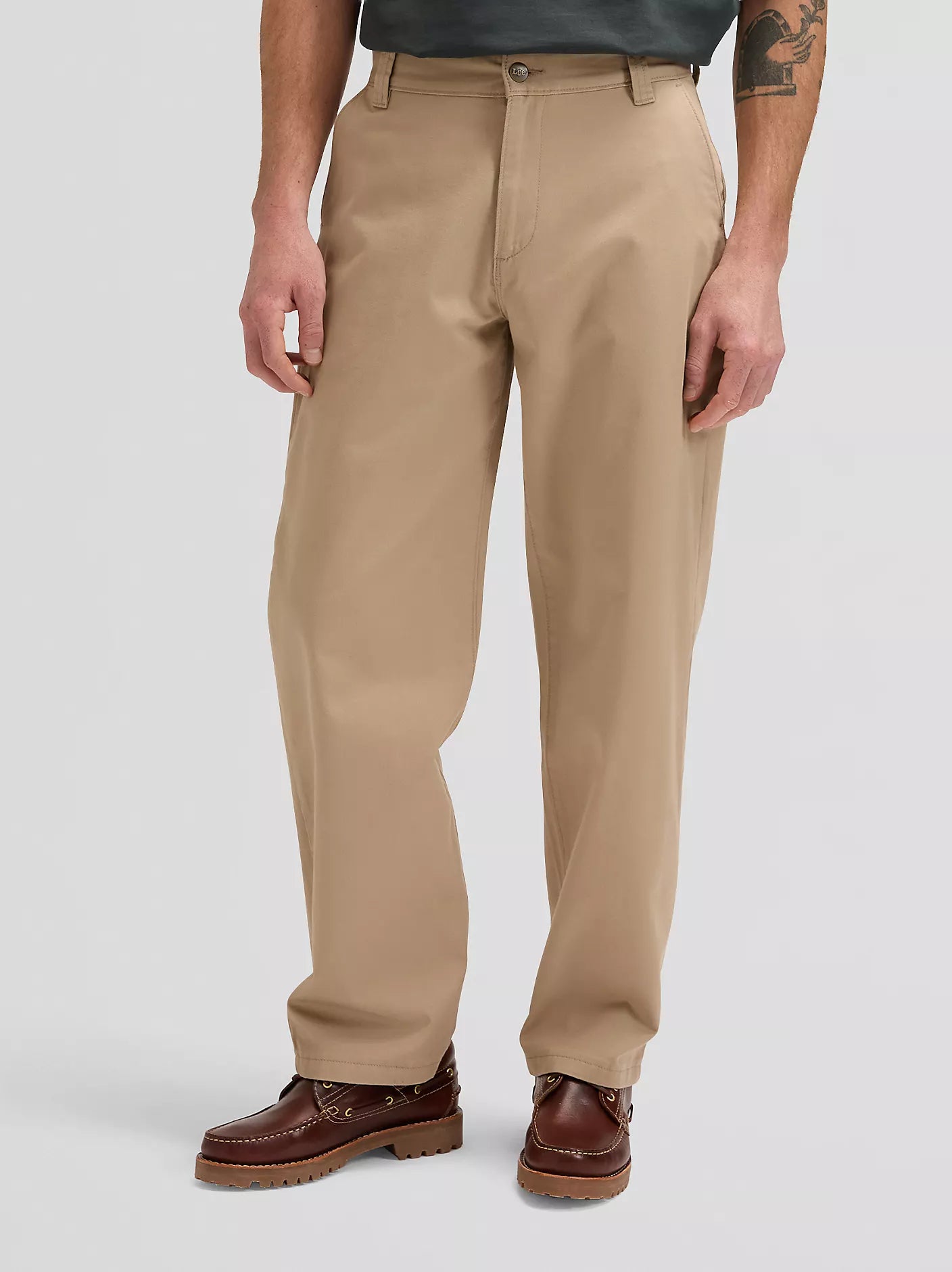 WORKWEAR CHINO LOOSE FIT IN COTONE PERFECT KHAKI