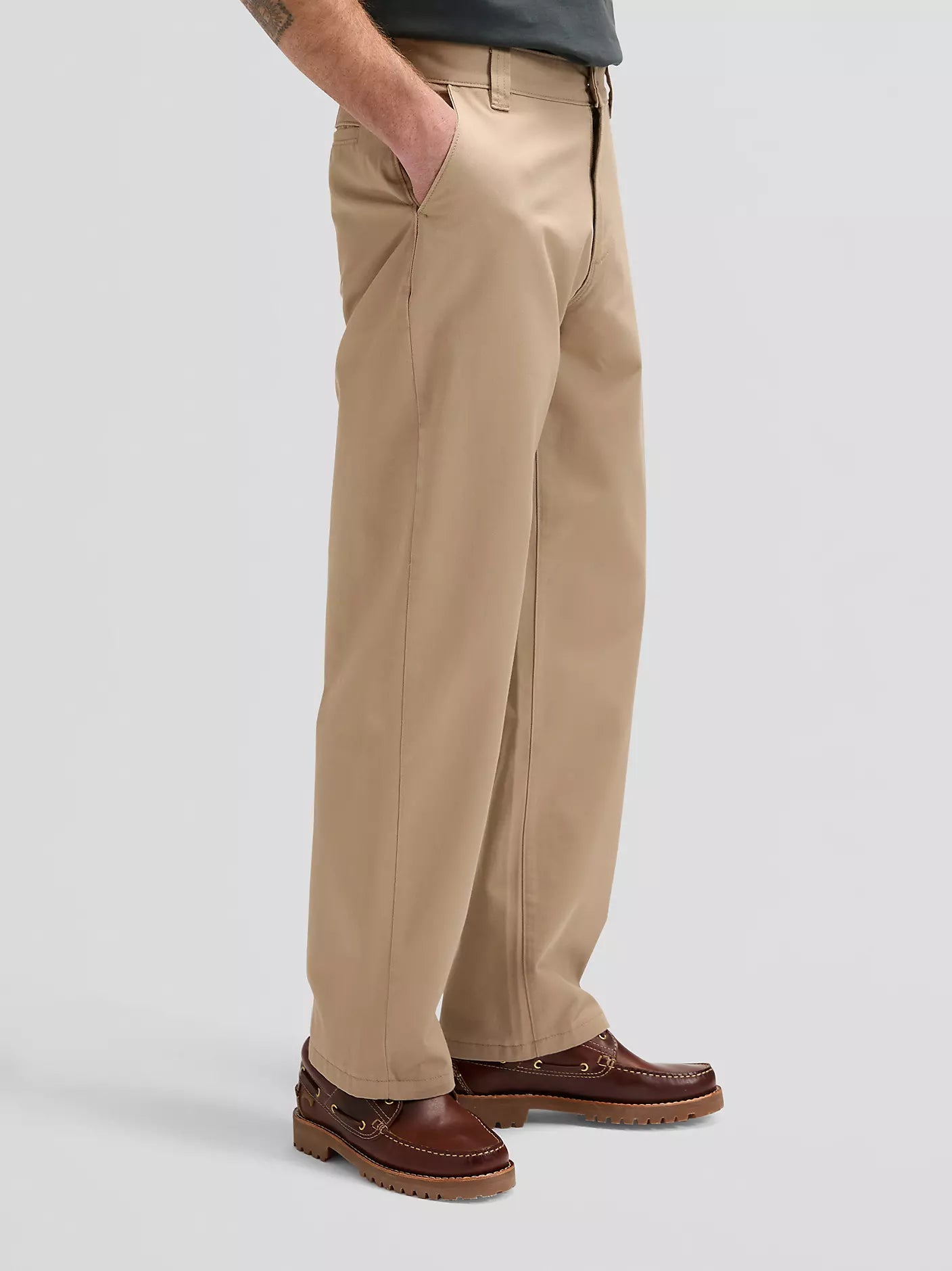 WORKWEAR CHINO LOOSE FIT IN COTONE PERFECT KHAKI