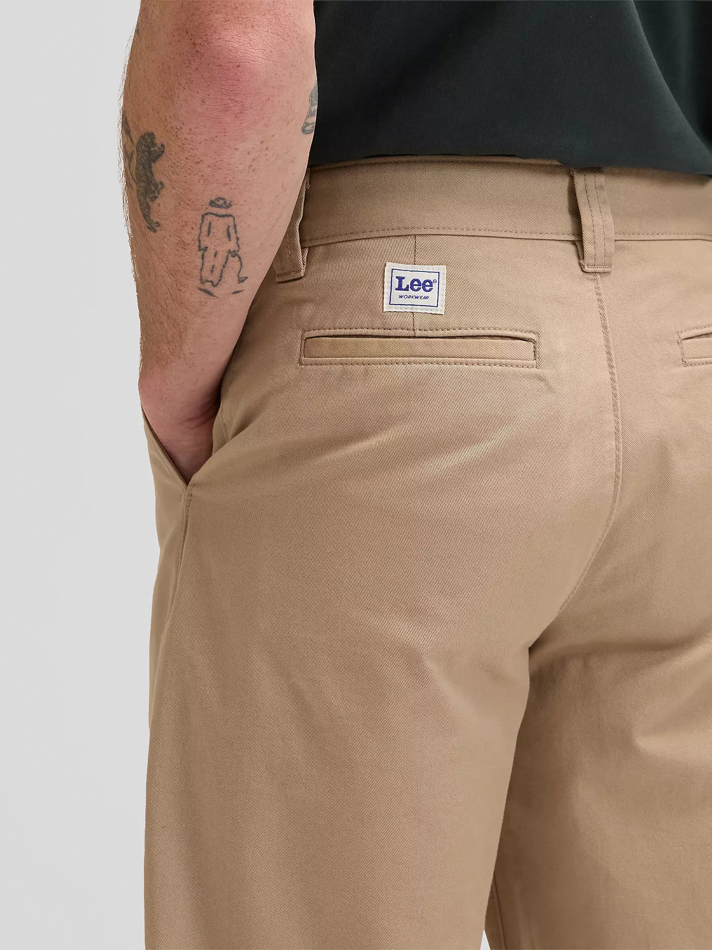 WORKWEAR CHINO LOOSE FIT IN COTONE PERFECT KHAKI