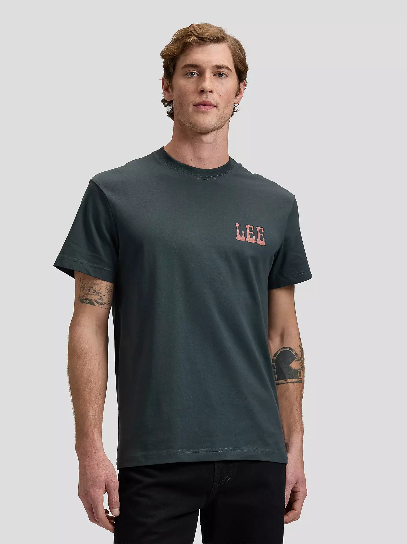 T-SHIRT VINYL IN COTONE WASHED BLACK