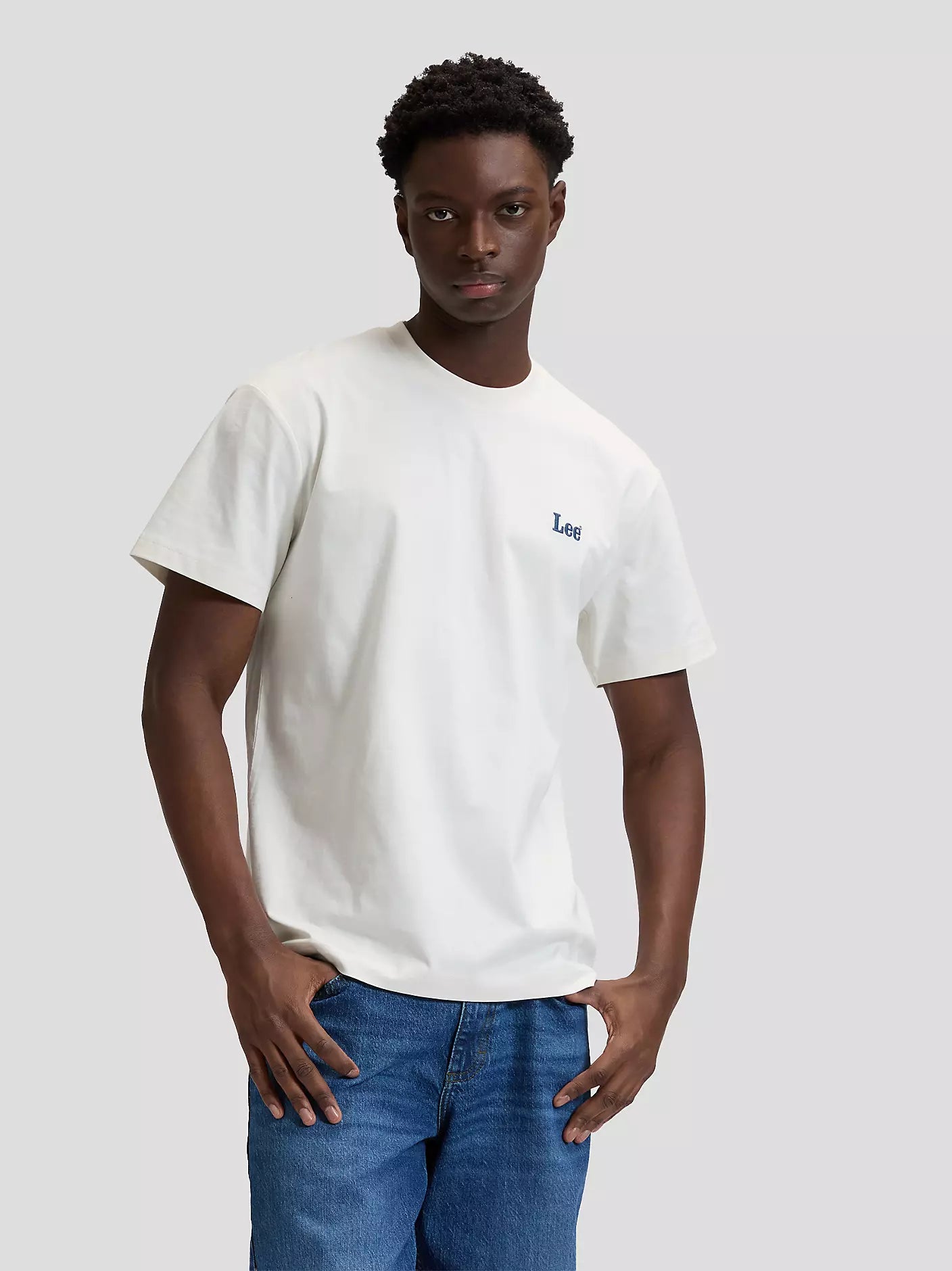 T-SHIRT LEE IN COTONE NATURALE