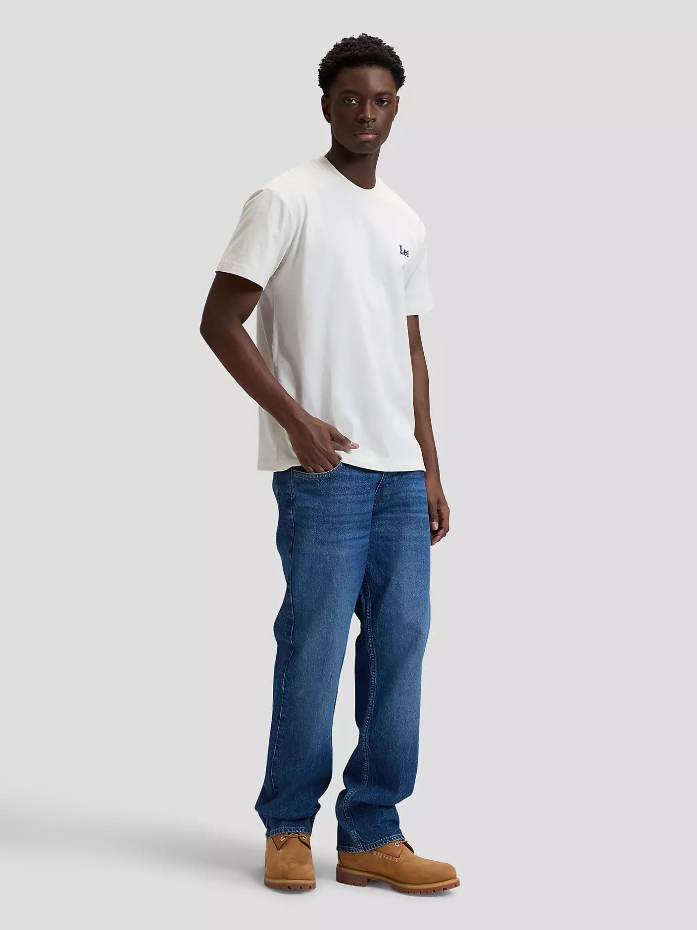 T-SHIRT LEE IN COTONE NATURALE