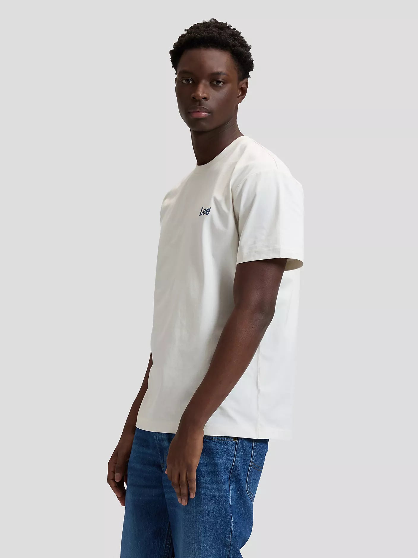 T-SHIRT LEE IN COTONE NATURALE