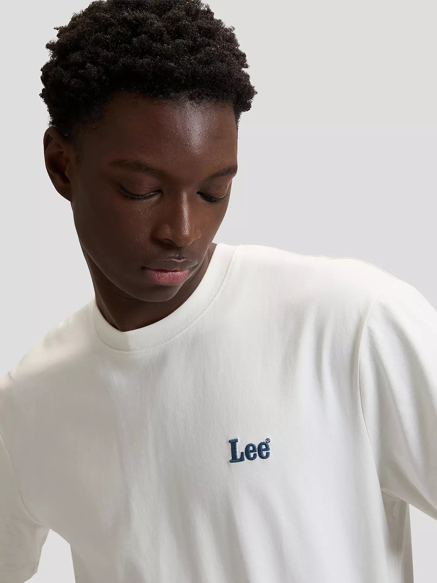 T-SHIRT LEE IN COTONE NATURALE