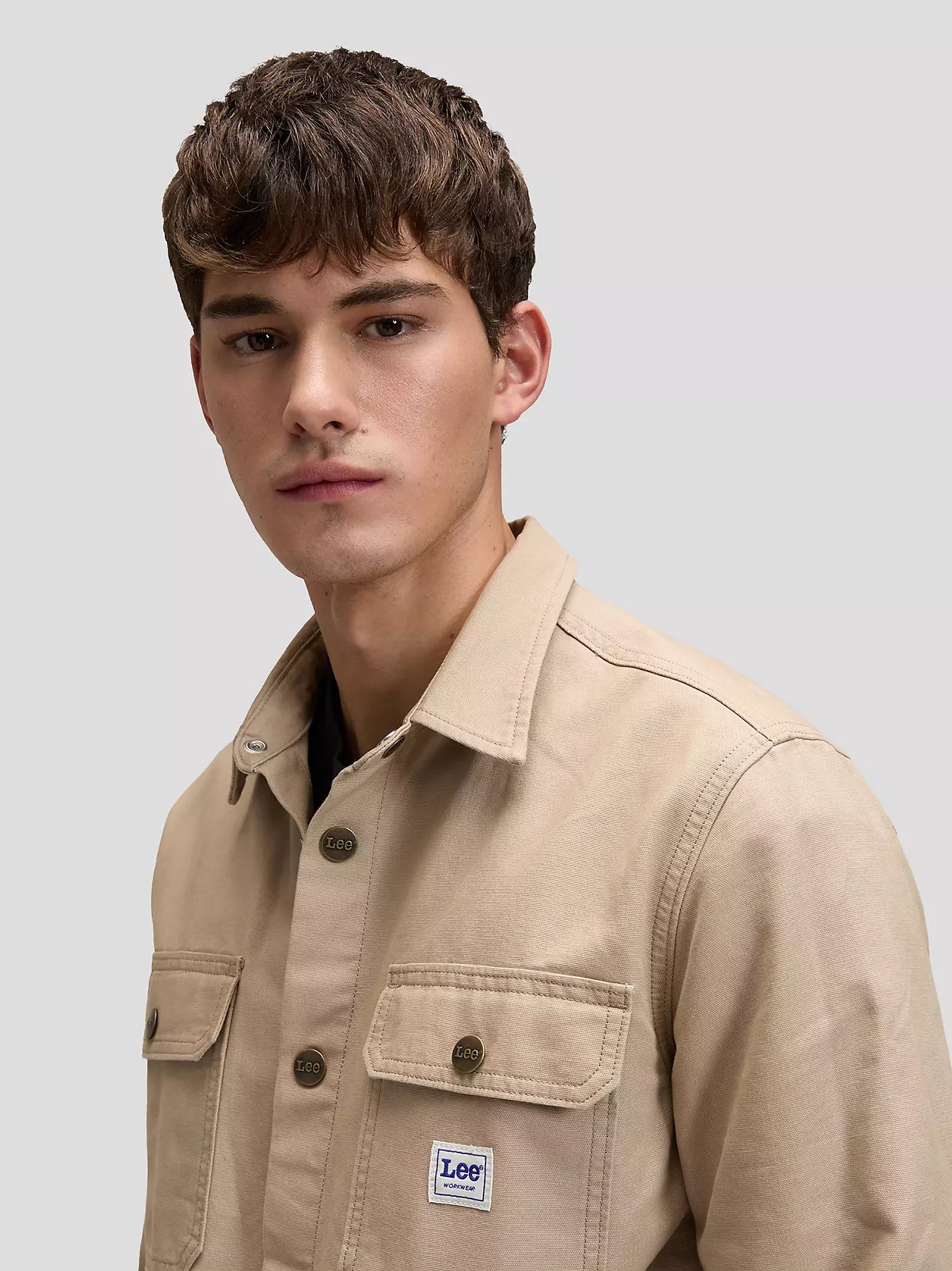 WORKWEAR OVERSHIRT IN COTONE PERFECT KHAKI