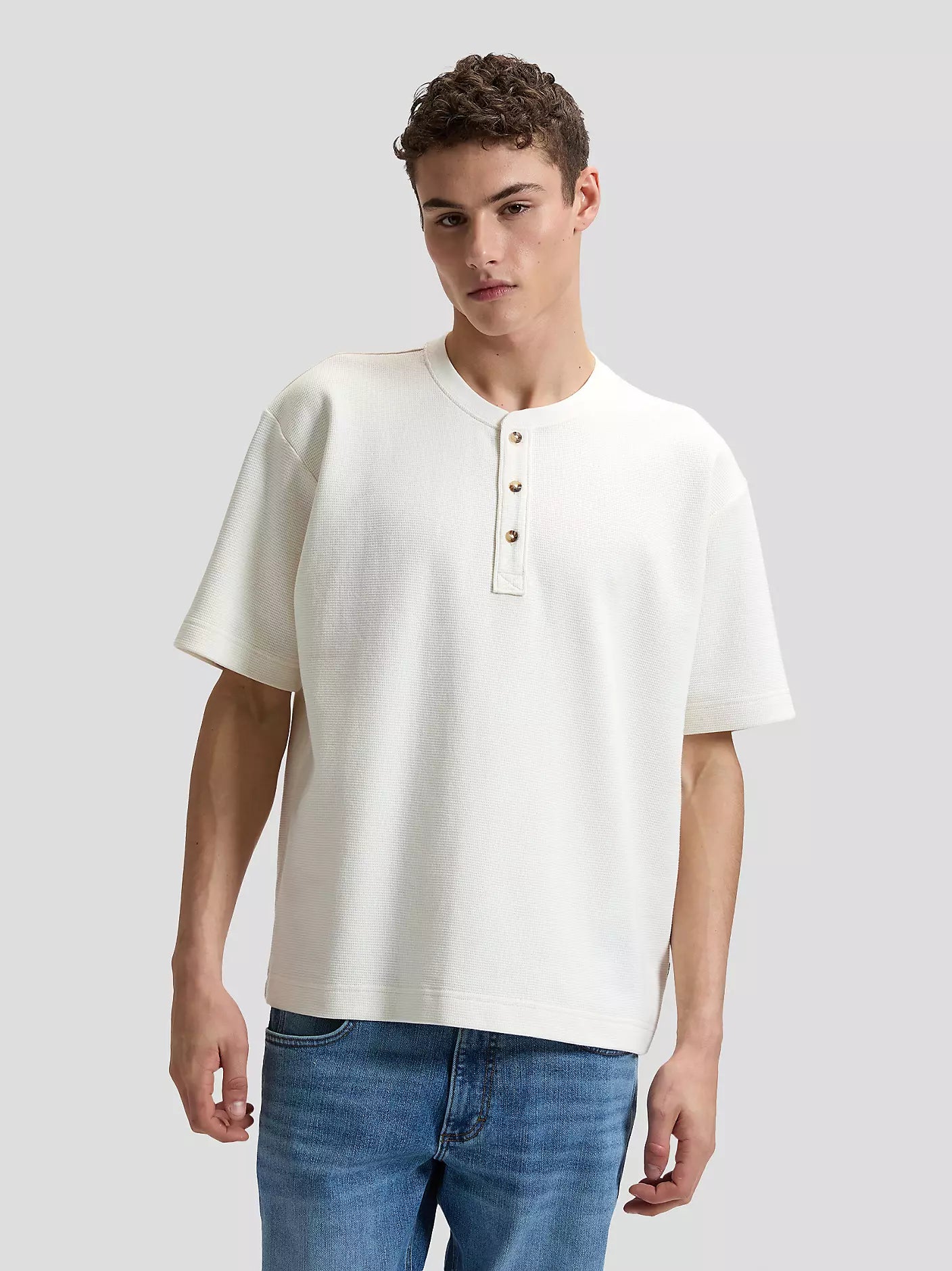 T-SHIRT RELAXED FIT IN COTONE NATURAL