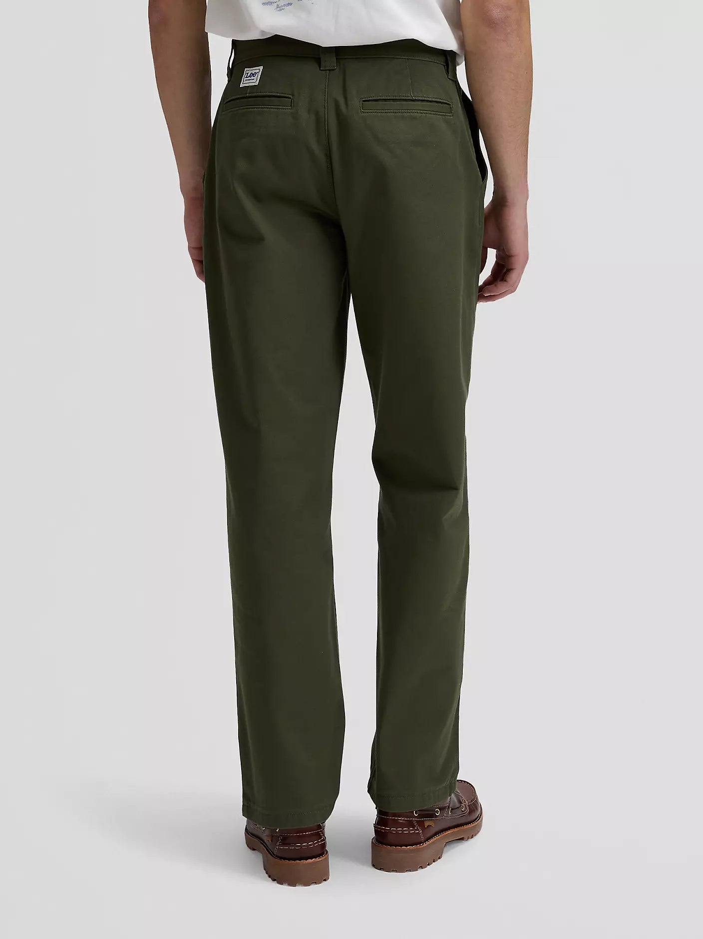 LOOSE WORKWEAR CHINO IN COTONE OAK MOSS