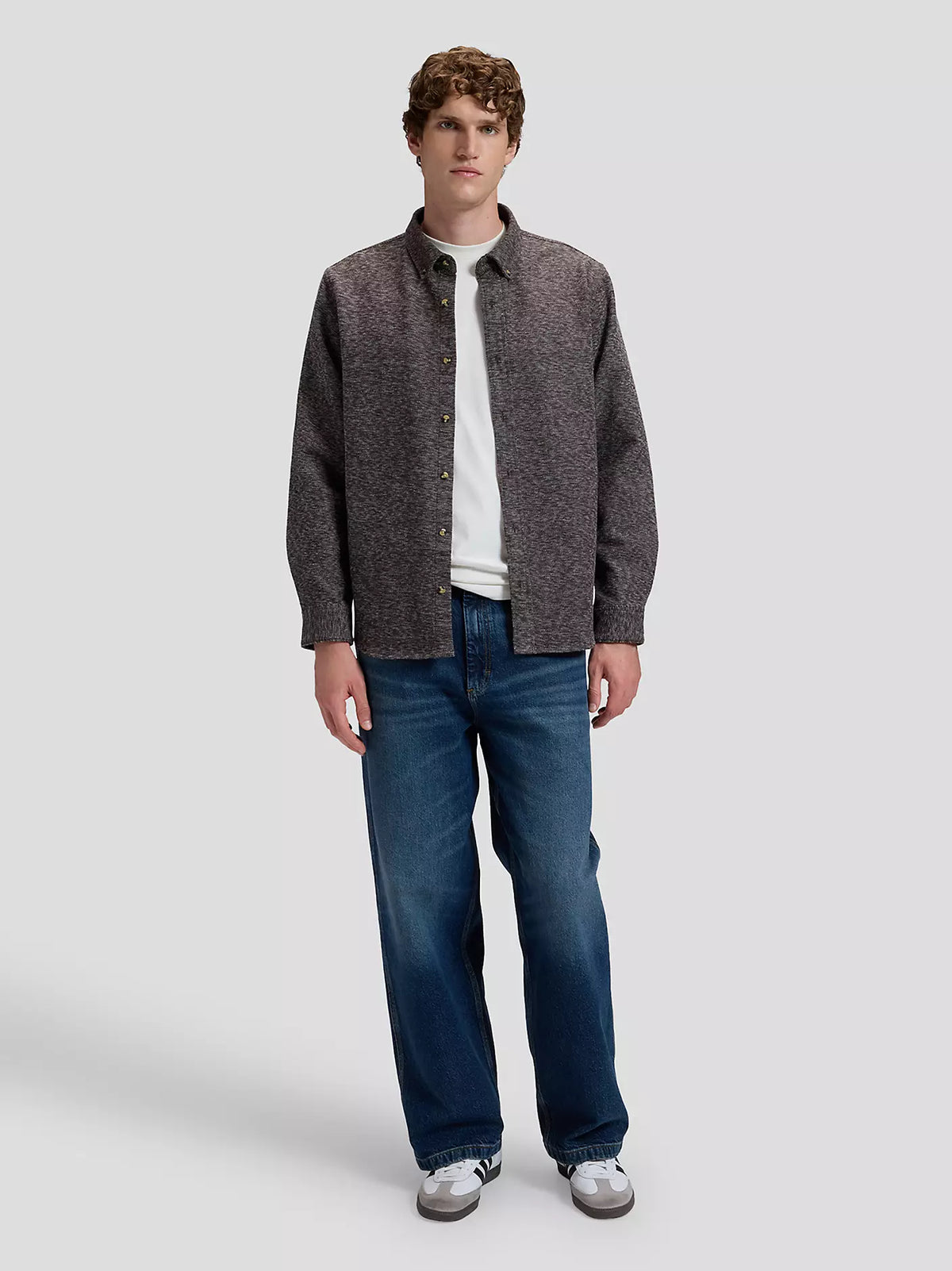 CAMICIA IN COTONE MARRONE
