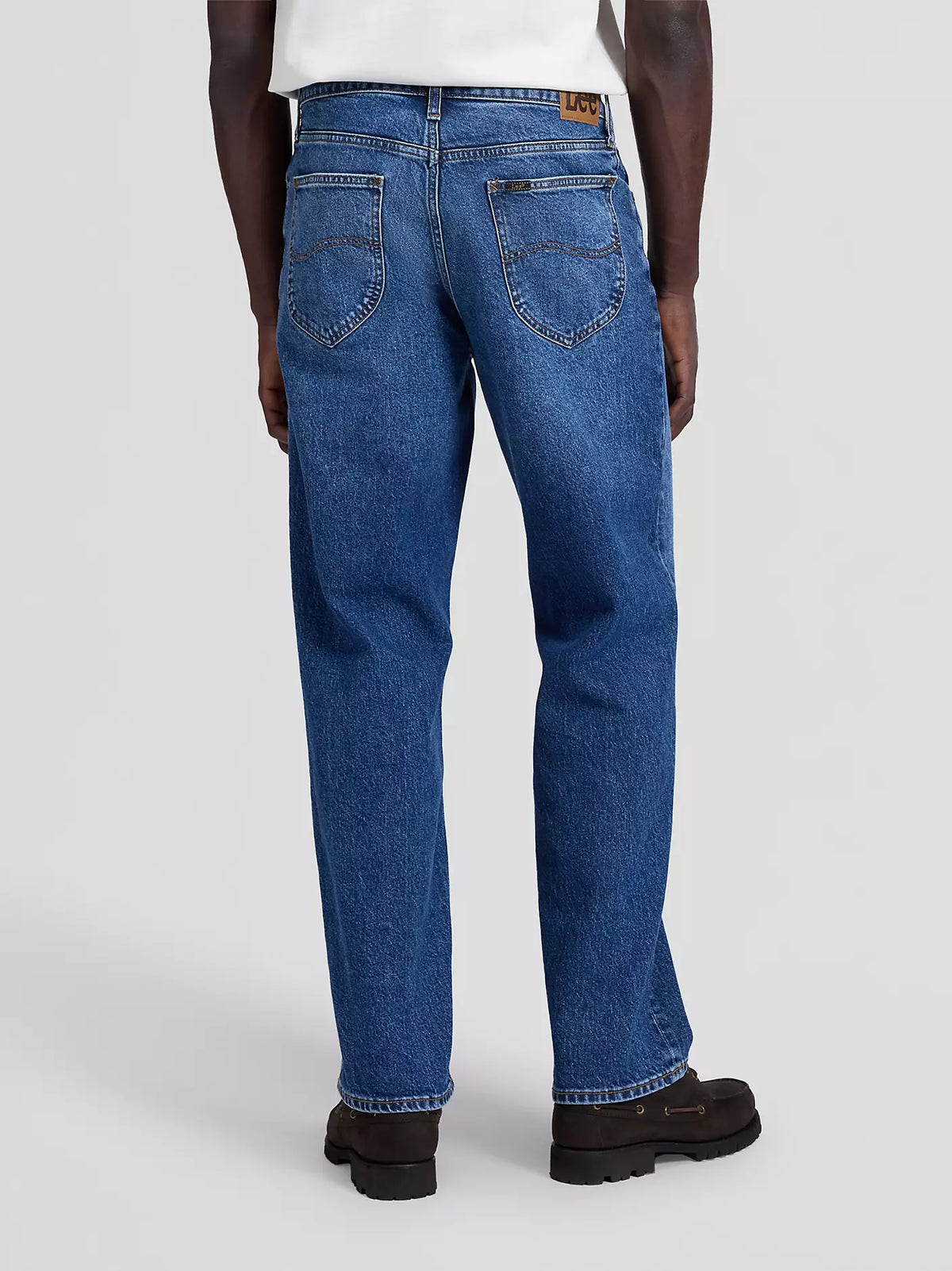 JEANS LOOSE STRAIGHT FIT IN COTONE BLU
