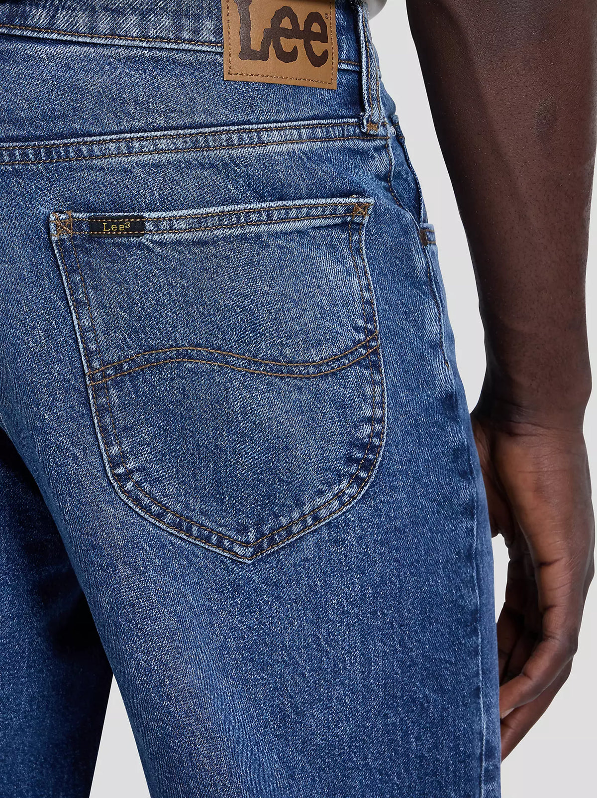 JEANS LOOSE STRAIGHT FIT IN COTONE BLU