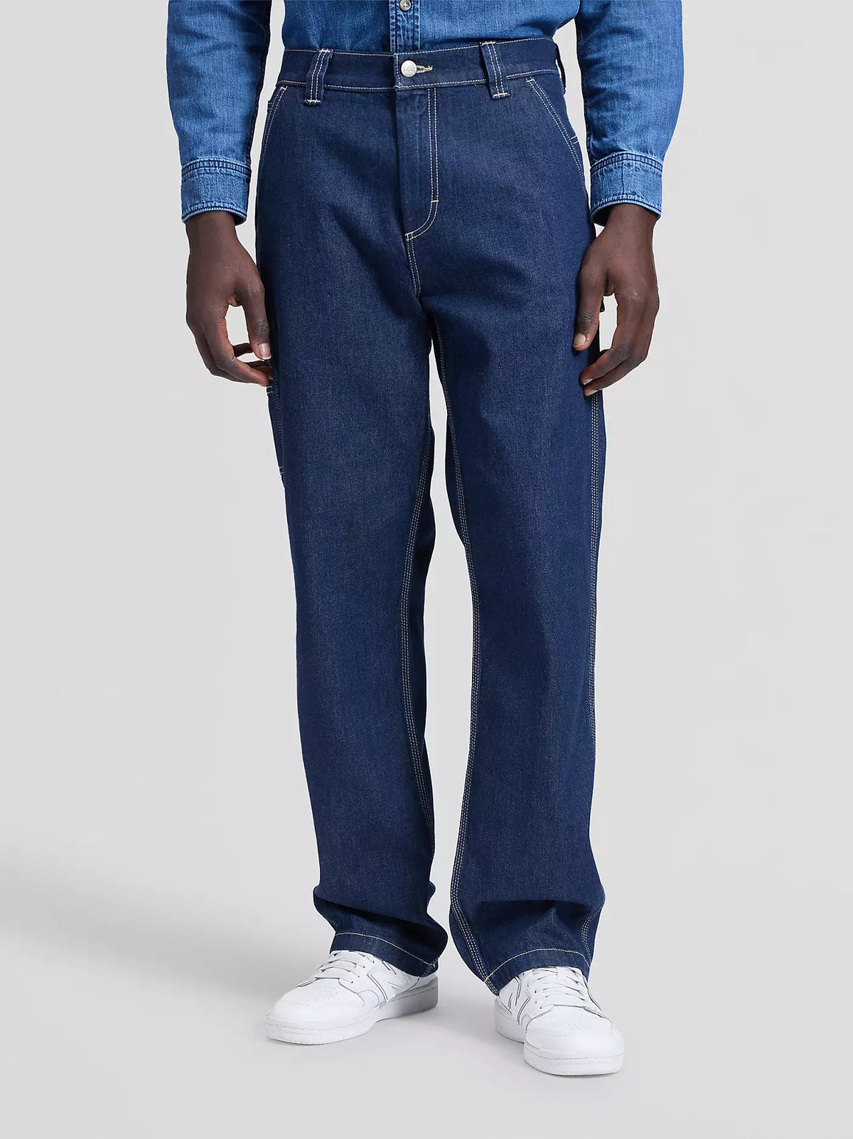 JEANS WORKWEAR CARPENTER IN COTONE BLU