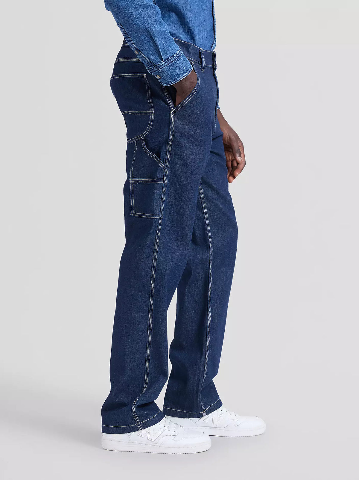 JEANS WORKWEAR CARPENTER IN COTONE BLU
