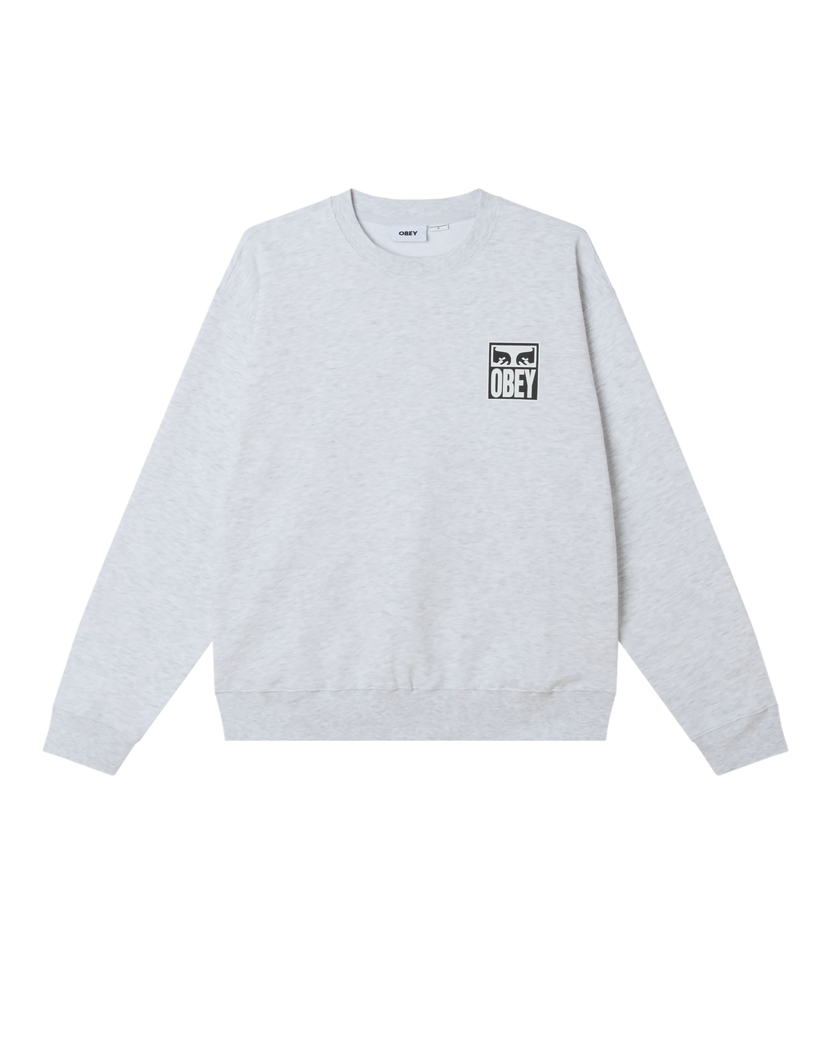 FELPA EYES ICON IN COTONE GRIGIO