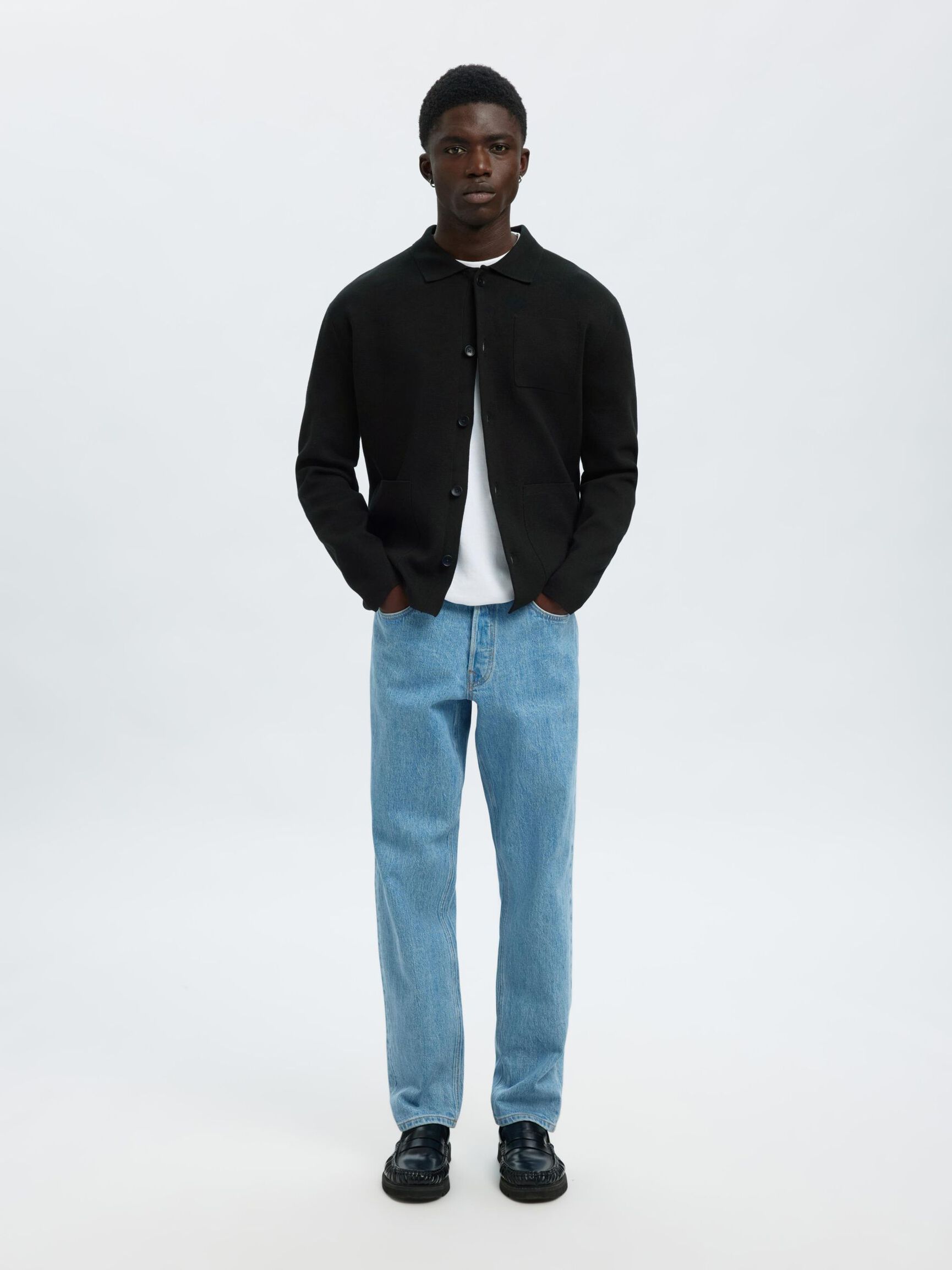 CARDIGAN POLO REGULAR FIT DARK NAVY