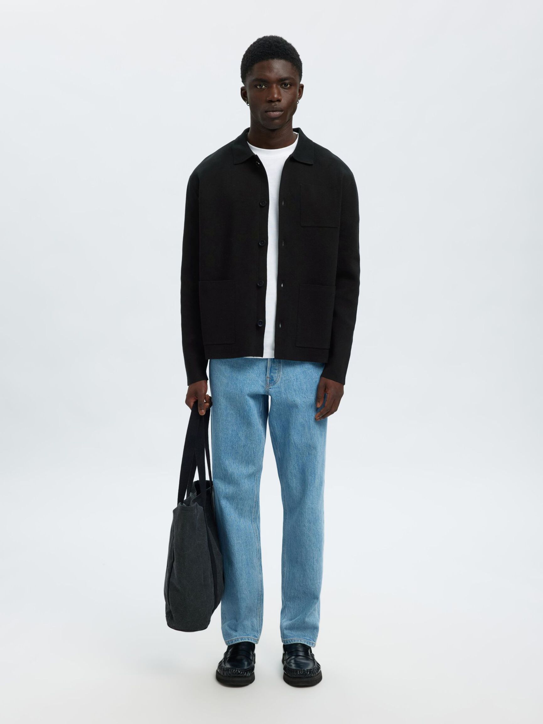 CARDIGAN POLO REGULAR FIT DARK NAVY