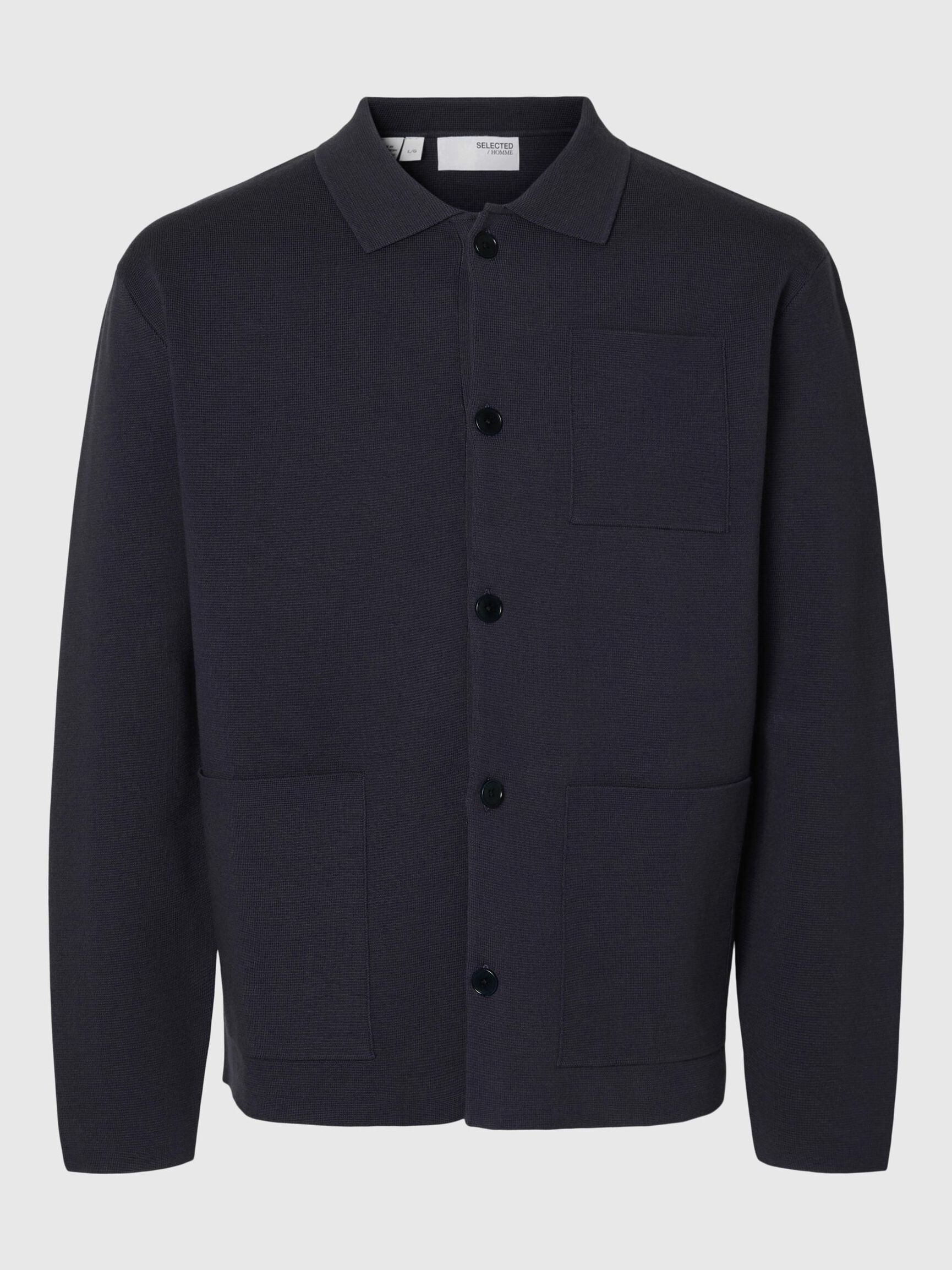 CARDIGAN POLO REGULAR FIT DARK NAVY