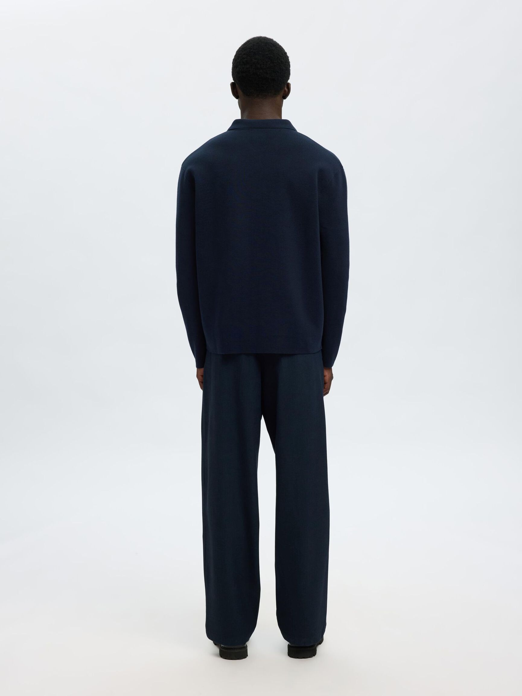 CARDIGAN POLO REGULAR FIT DARK NAVY