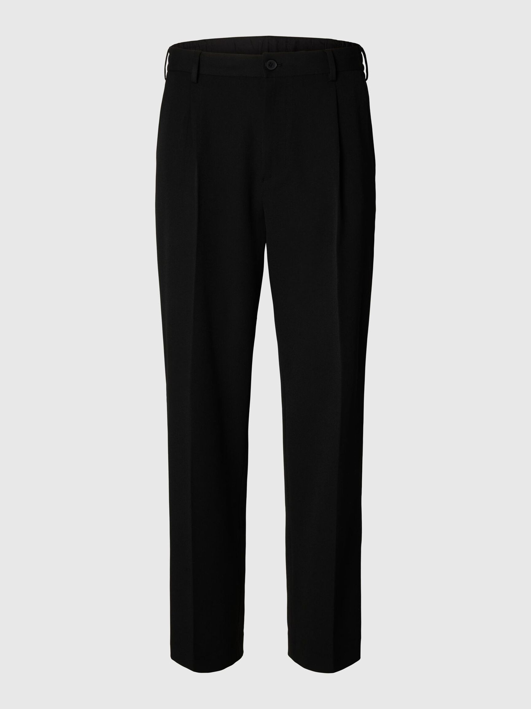PANTALONI AMPI IN TESSUTO ELASTICIZZATO NERI