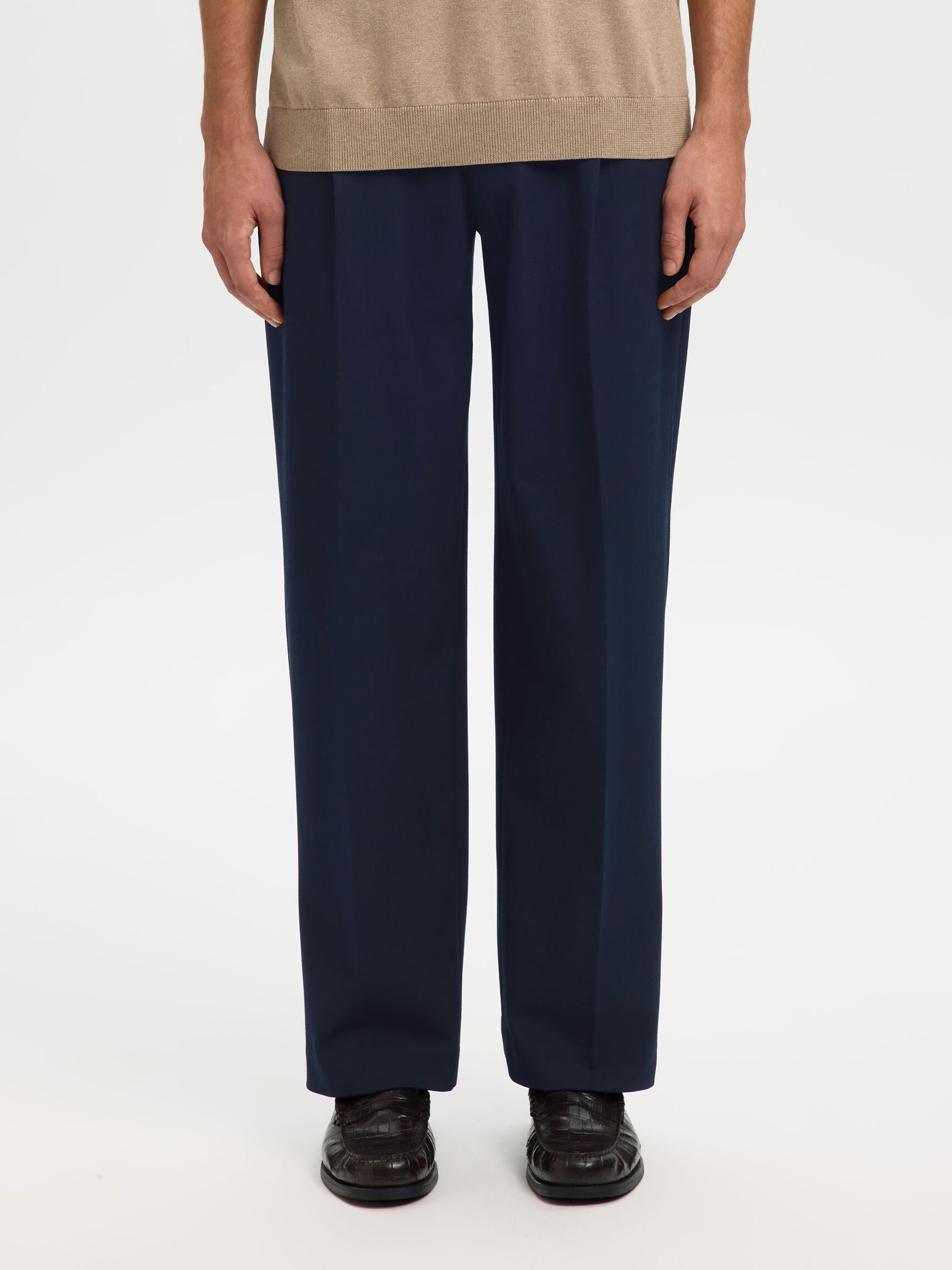 CHINO CON COULISSE RELAXED NAVY