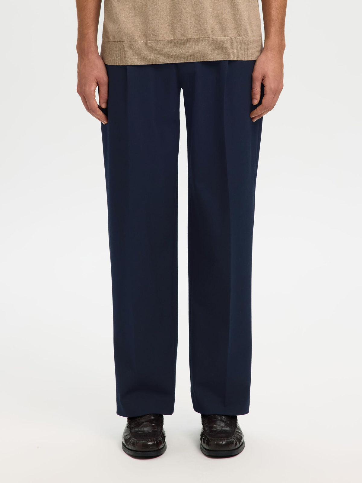 PANTALONI LOOSE FIT BLU
