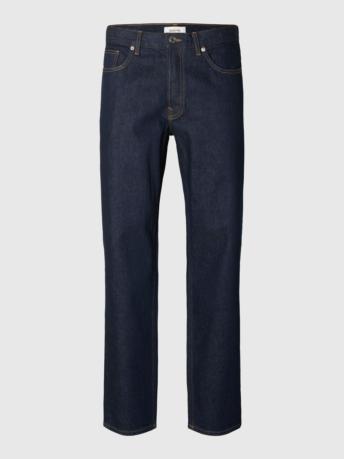 JEANS TAPERED FIT IN COTONE BLU SCURO
