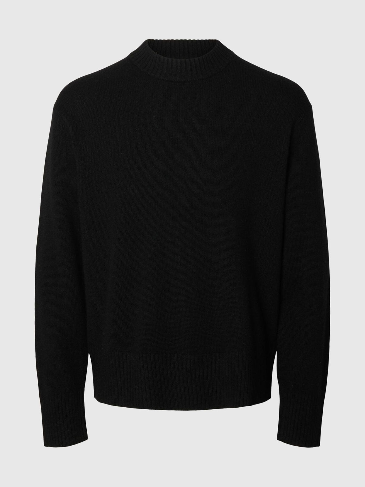 MAGLIONE IN LANA E CASHMERE NERO