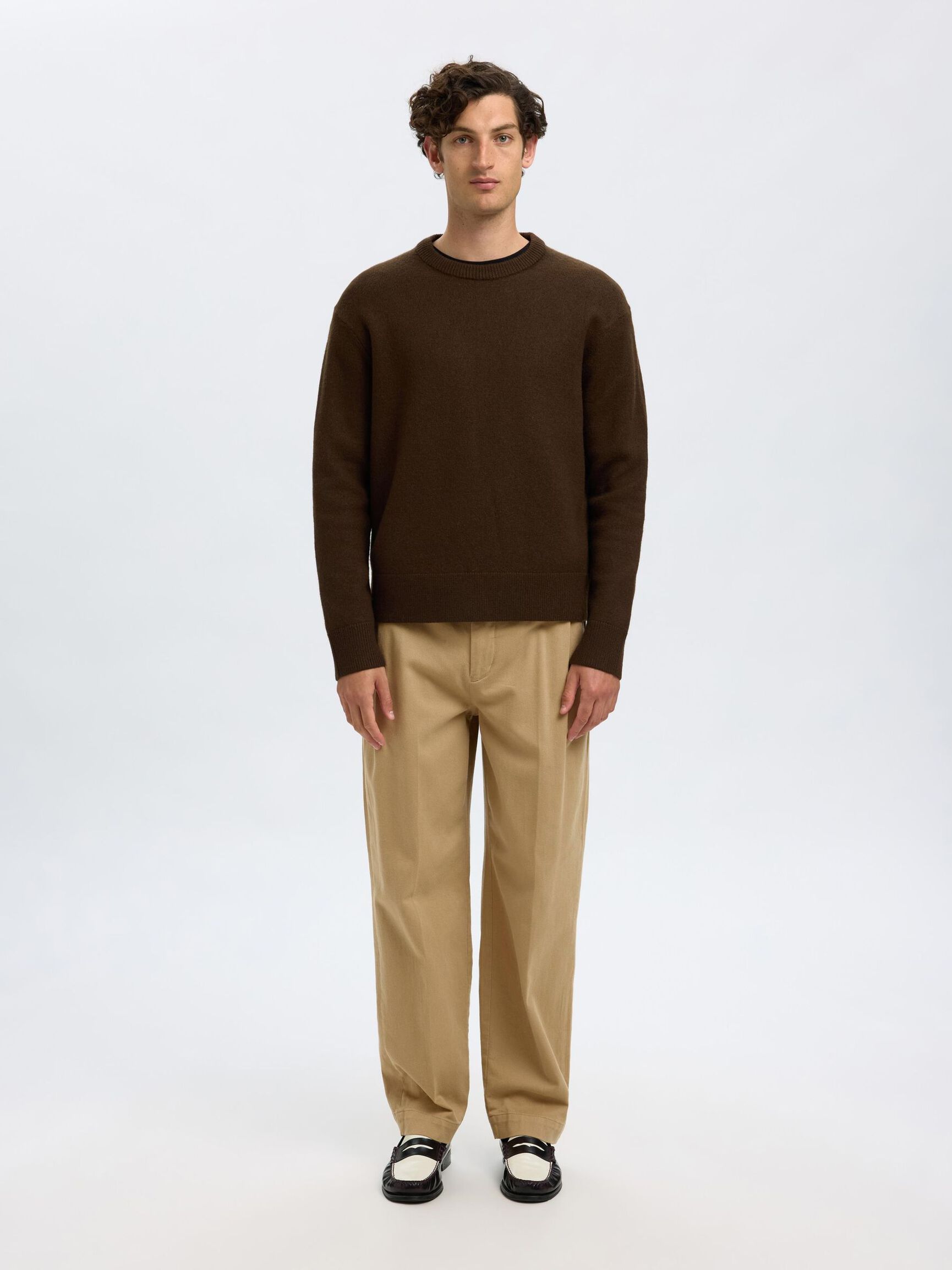 CHINO LOOSE FIT IN TWILL DI COTONE