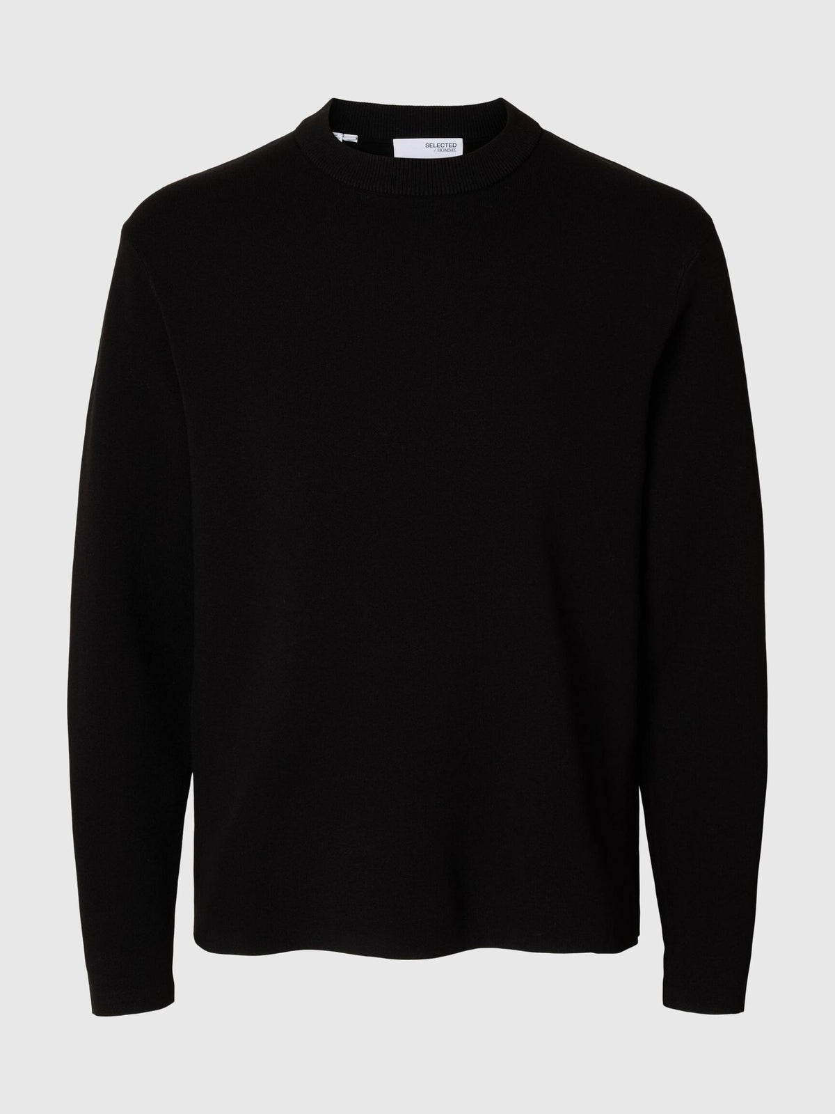 MAGLIONE GIROCOLLO RELAXED FIT NERO