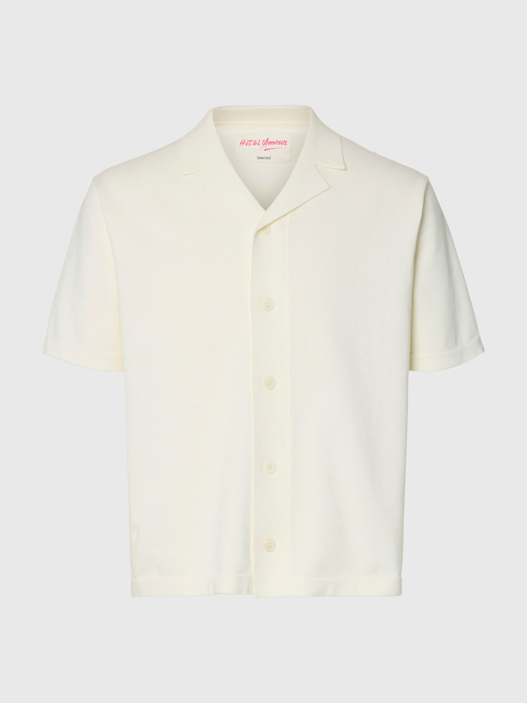 CAMICIA POLO IN MAGLIA BIANCA