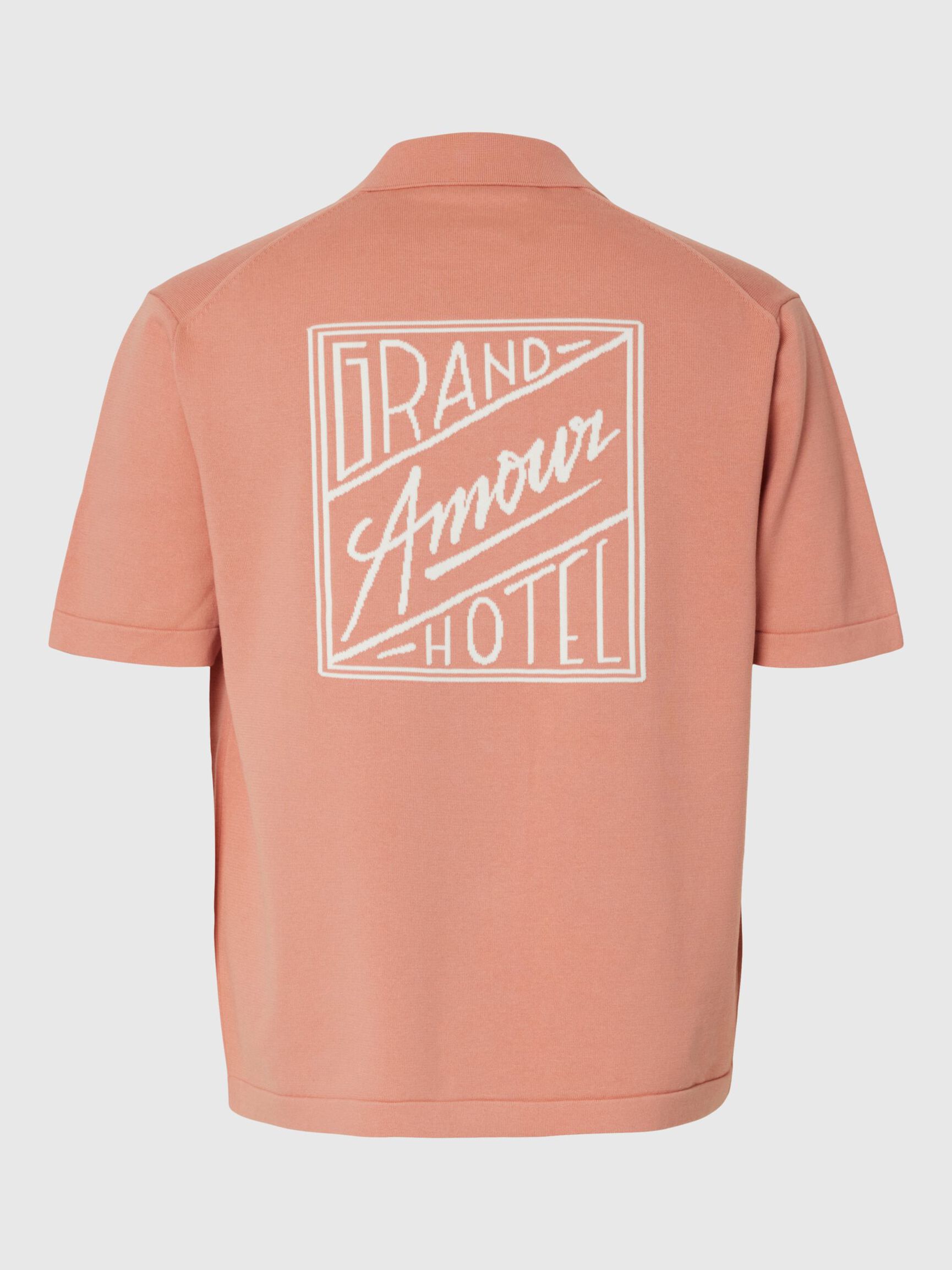 CAMICIA POLO IN MAGLIA ROSA