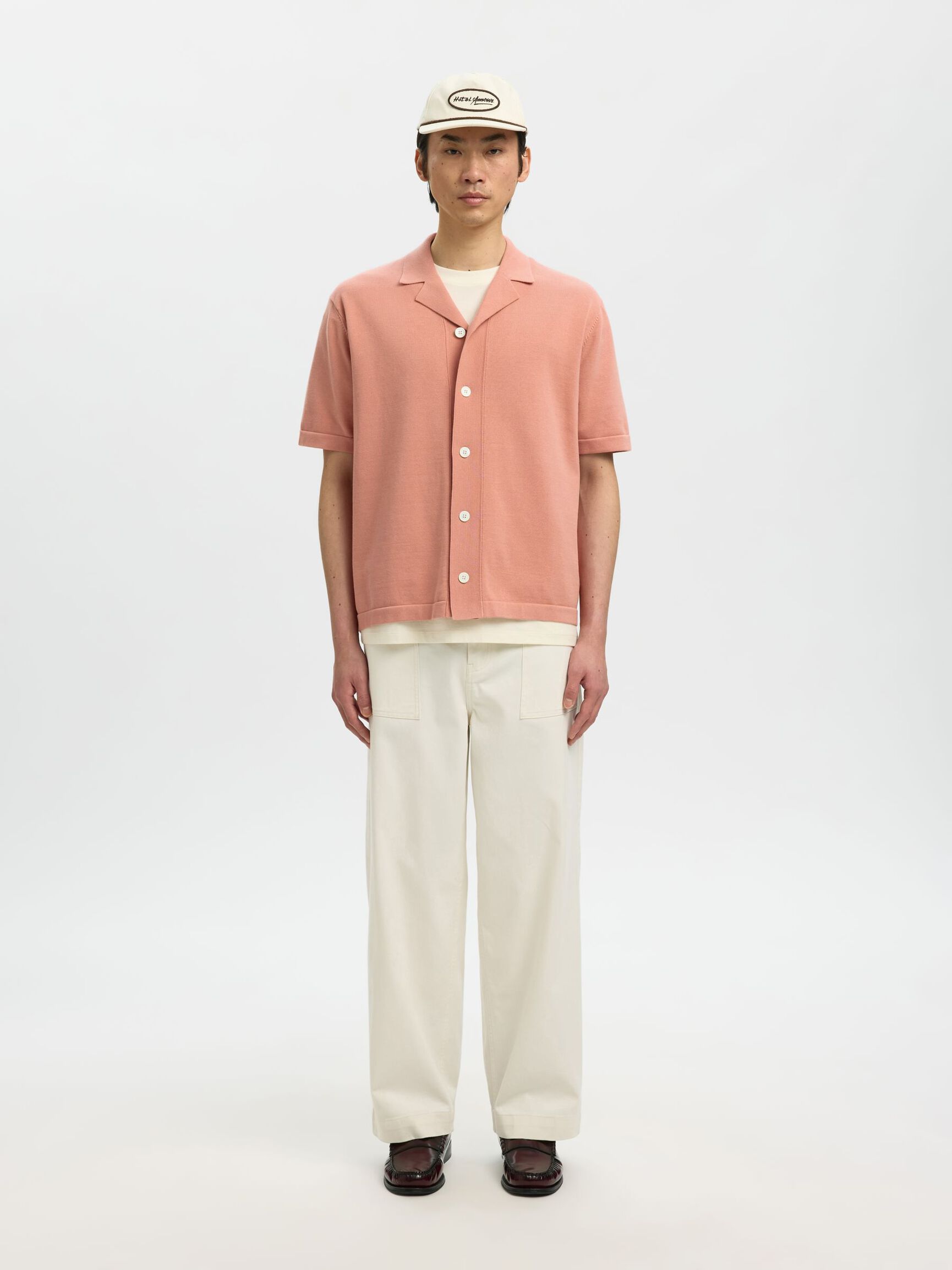 CAMICIA POLO IN MAGLIA ROSA