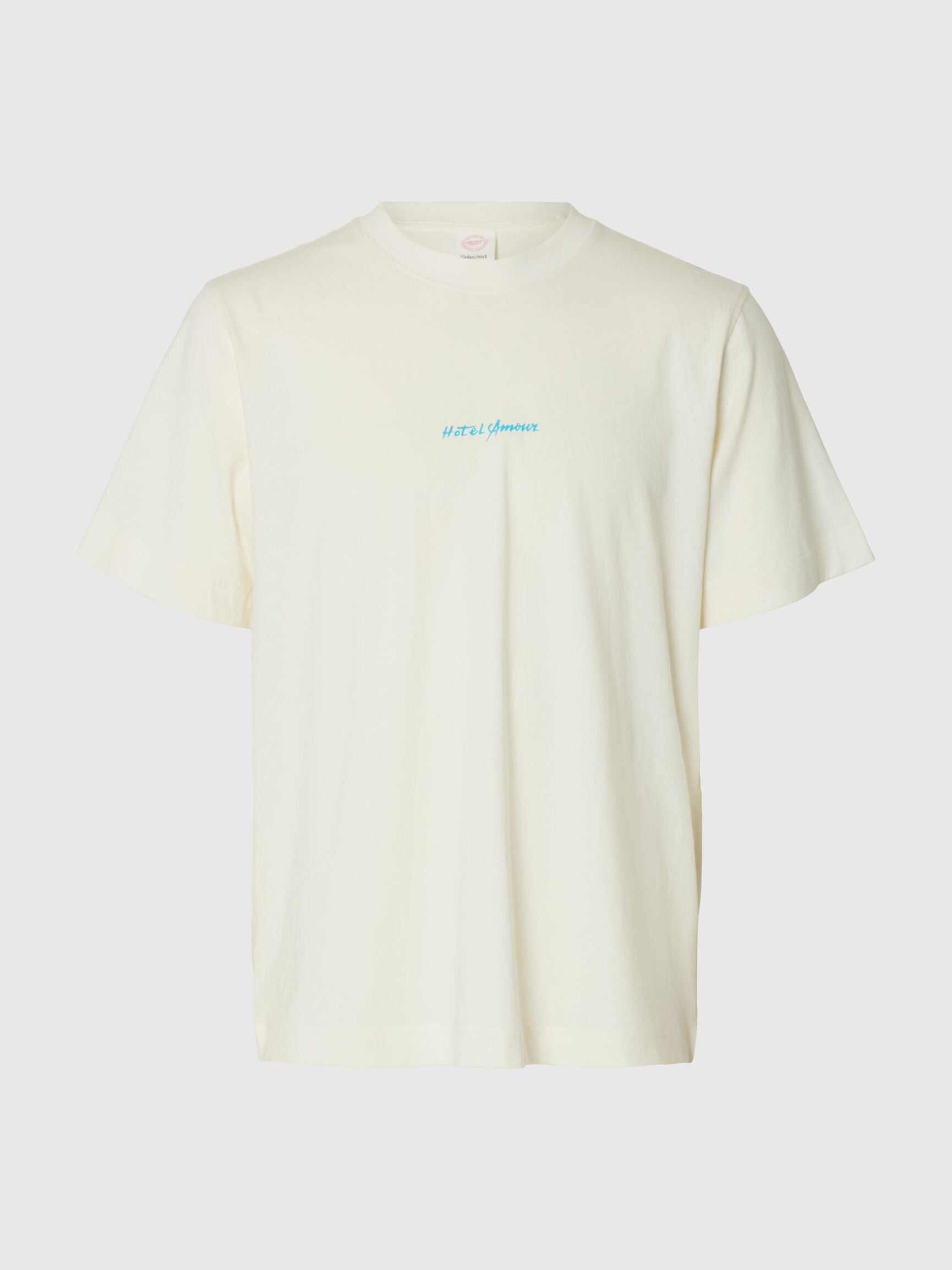 T-SHIRT GIROCOLLO IN COTONE BIANCA
