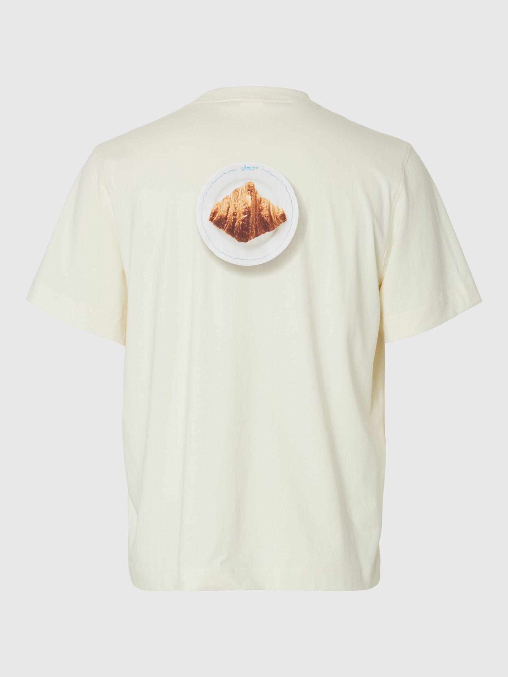 T-SHIRT GIROCOLLO IN COTONE BIANCA