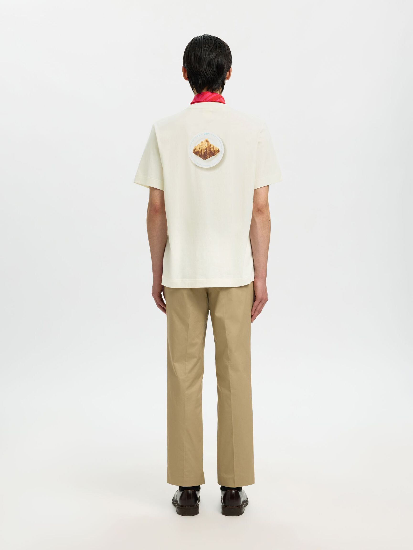 T-SHIRT GIROCOLLO IN COTONE BIANCA