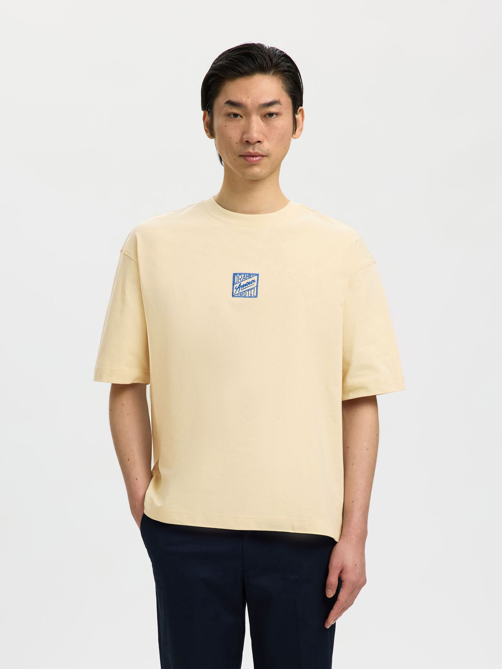 T-SHIRT RILASSATA IN COTONE BIANCA