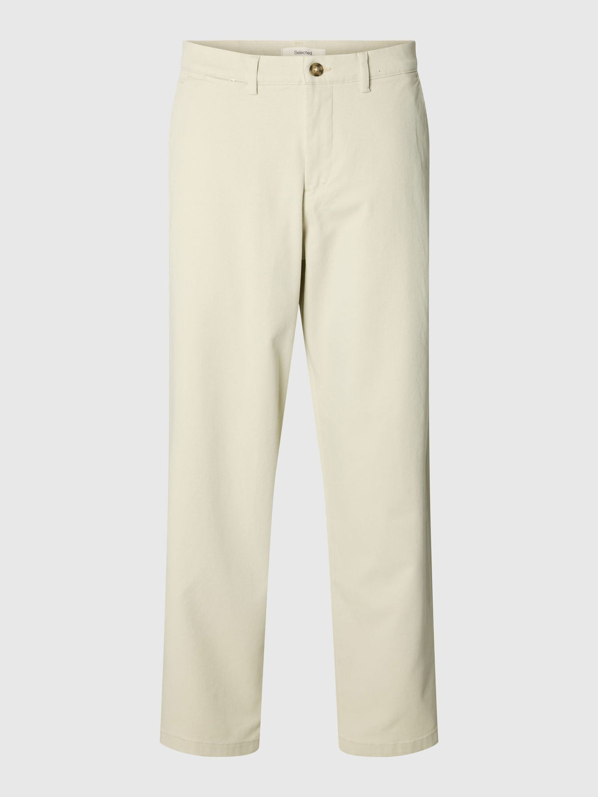 PANTALONI LOOSE FIT IN COTONE GRIGIO SILVER BIRCH